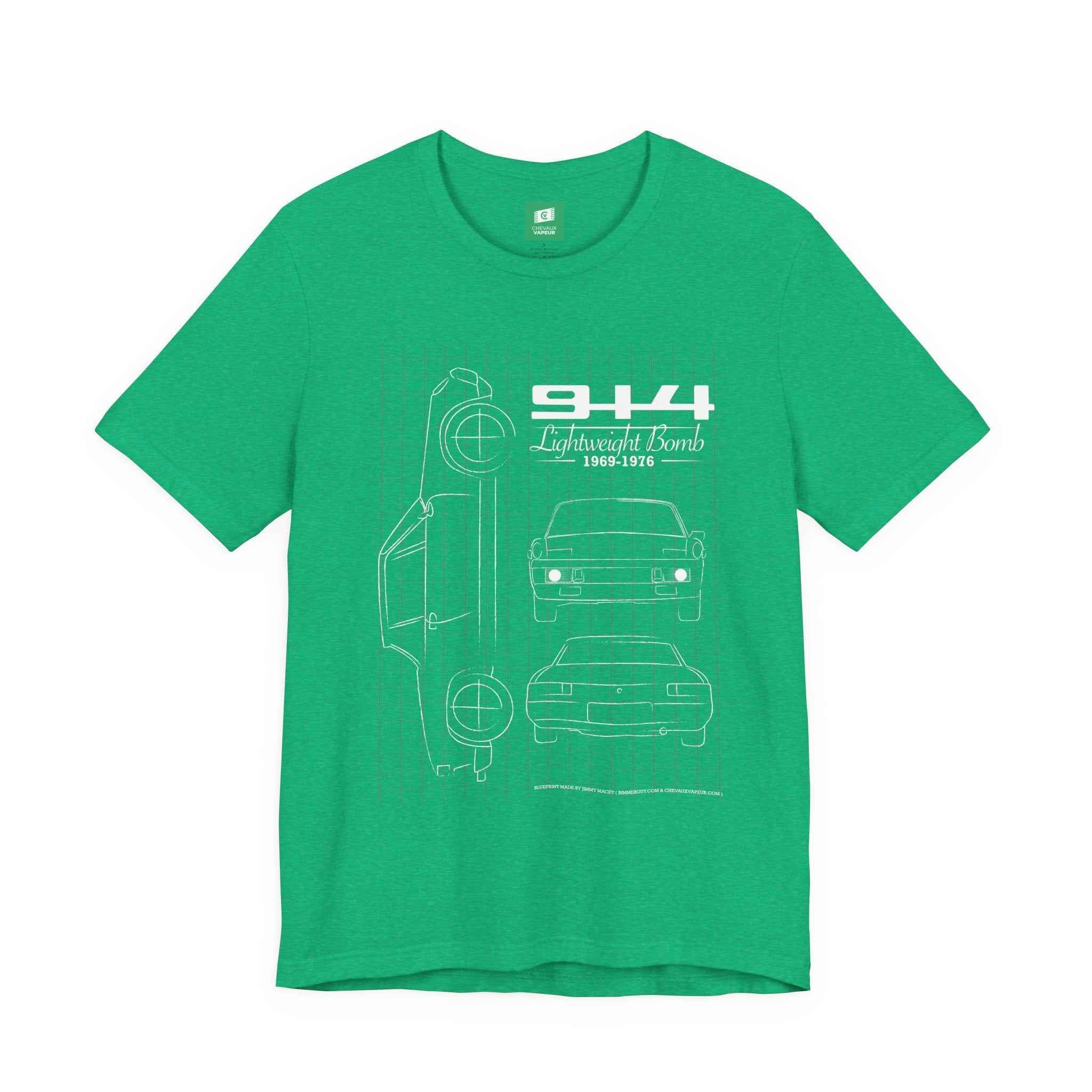 Porsche 914 Blueprint T-Shirt - Vintage Aircooled Car Tee