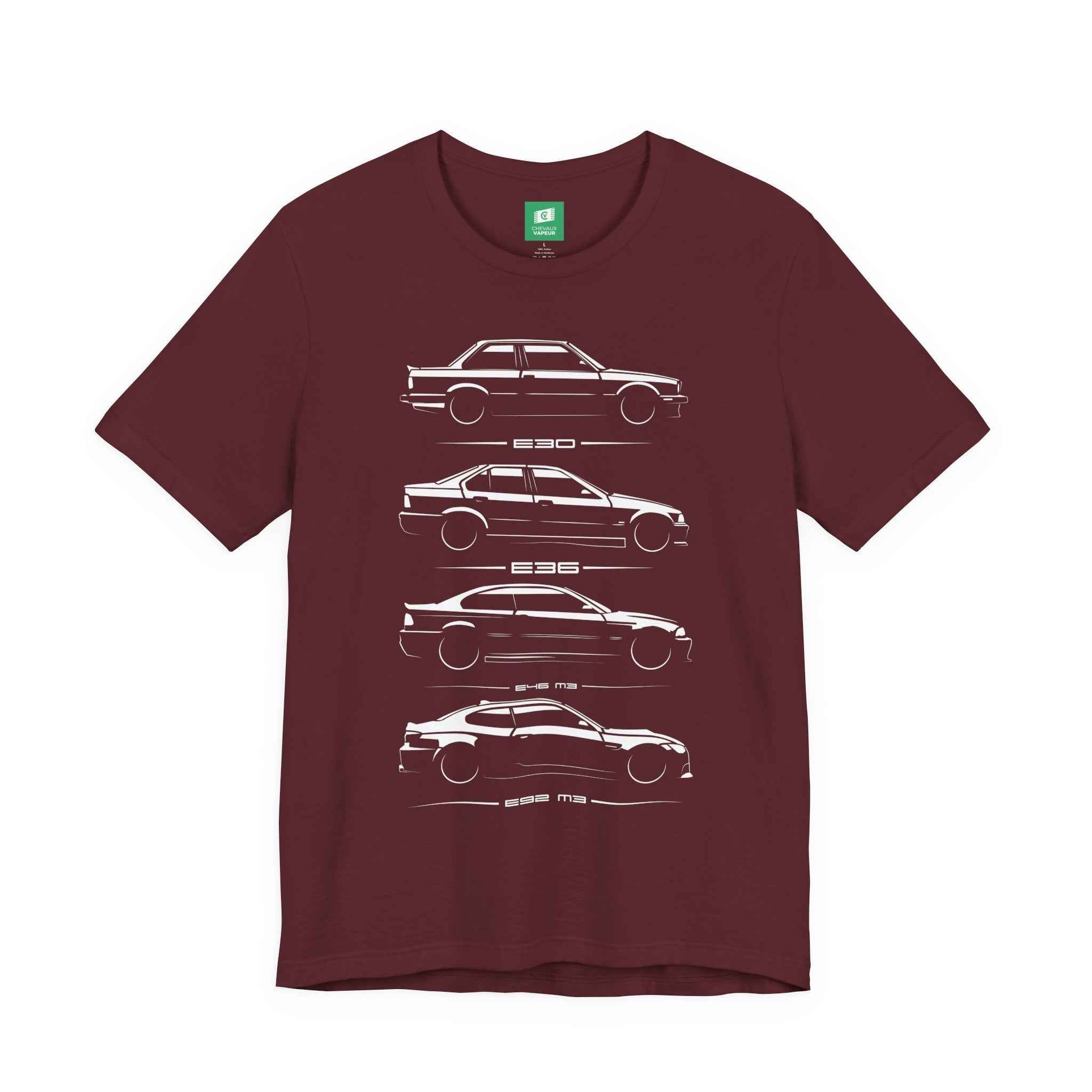 BMW 3 Series T-Shirt - E30 E36 E46 M3 E92 M3 Tee