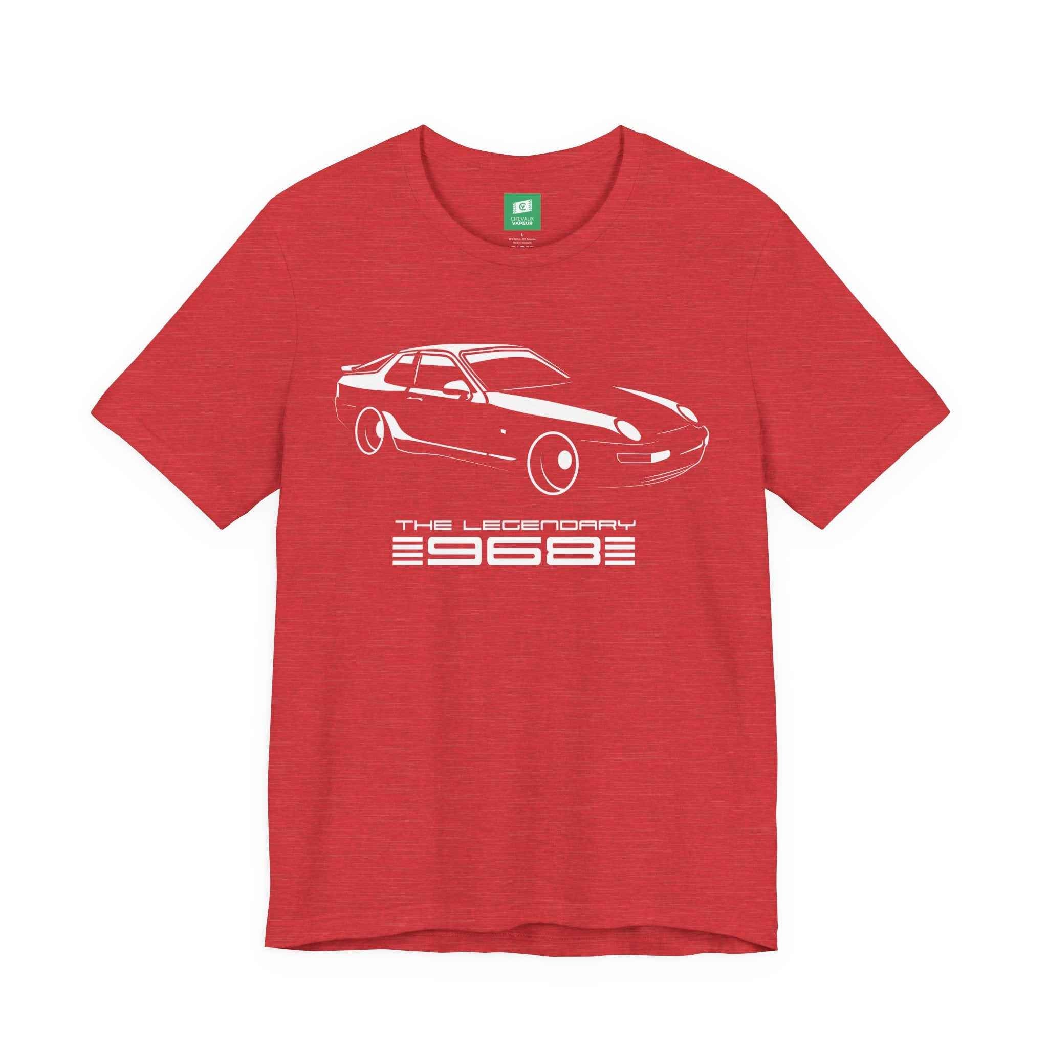 Porsche 968 T-Shirt - Legends Never Die - Vintage Classic Car Tee