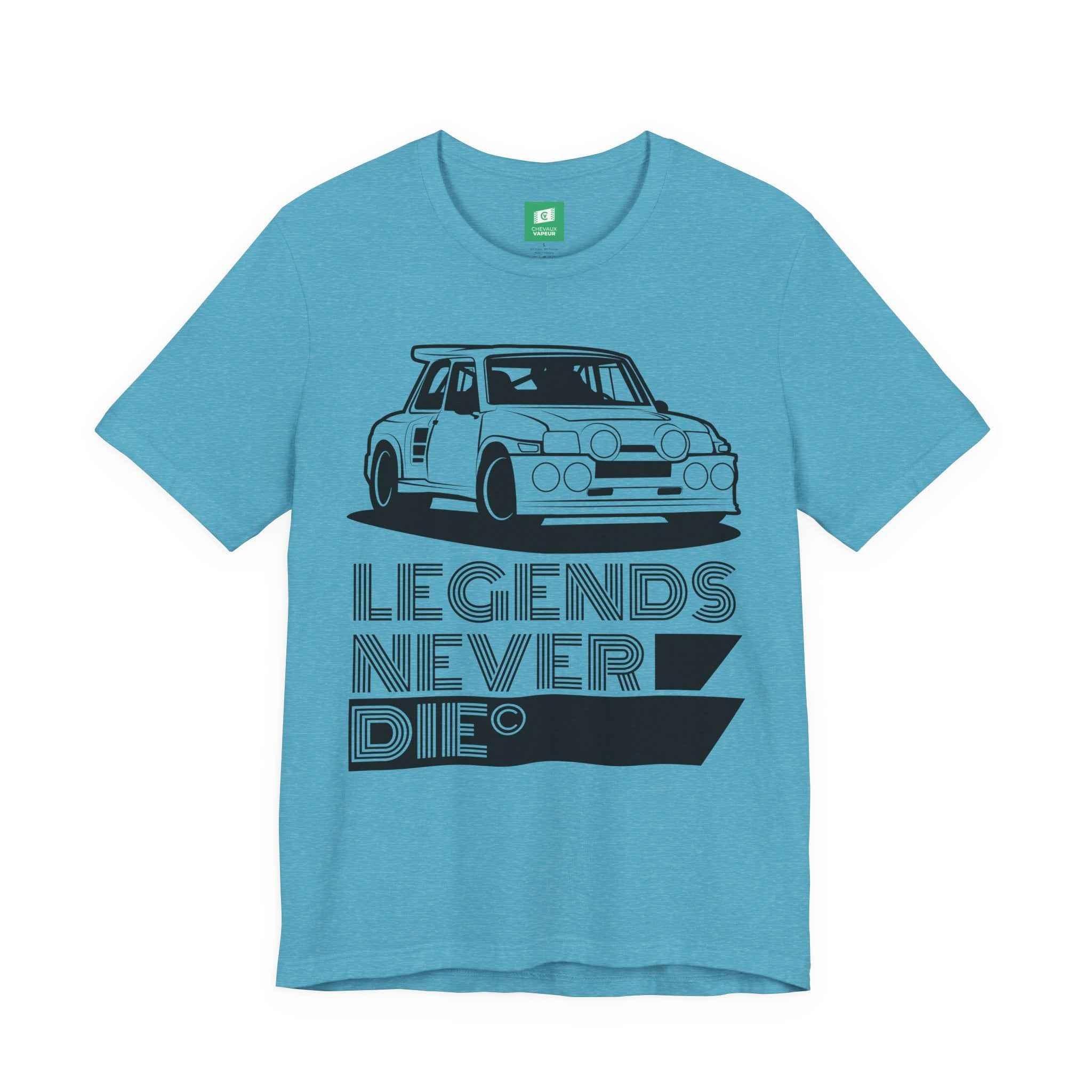 Legends Never Die Renault 5 Maxi Turbo T-Shirt - Rally Icon Merchandise
