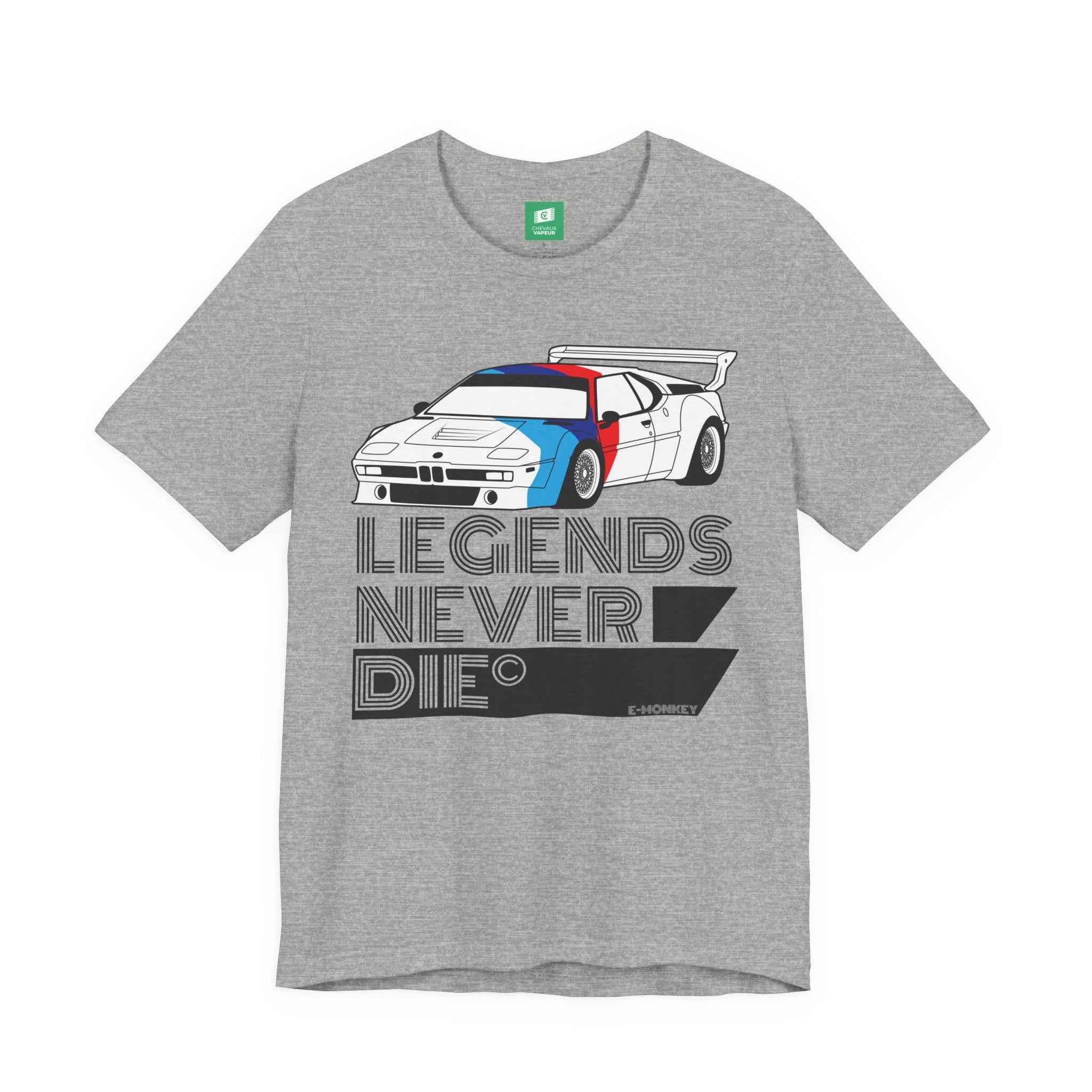 BMW M1 T-Shirt - Legends Never Die - Vintage Supercar Tee