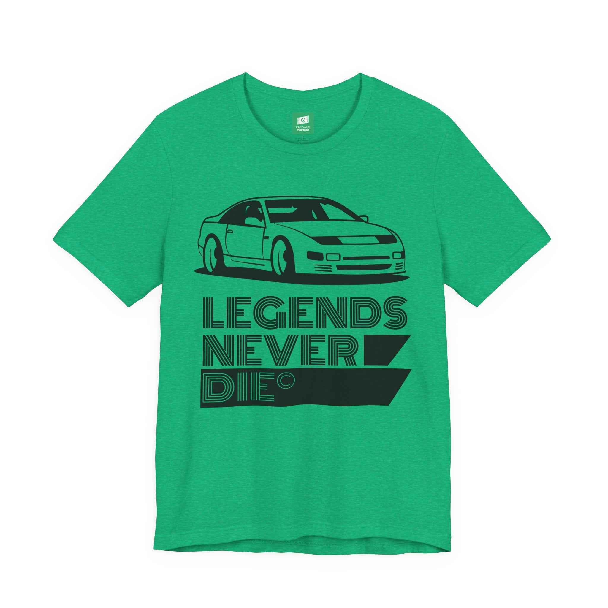 Nissan Z32 300ZX T-Shirt - Legends Never Die - Retro JDM Twin Turbo Z Tee
