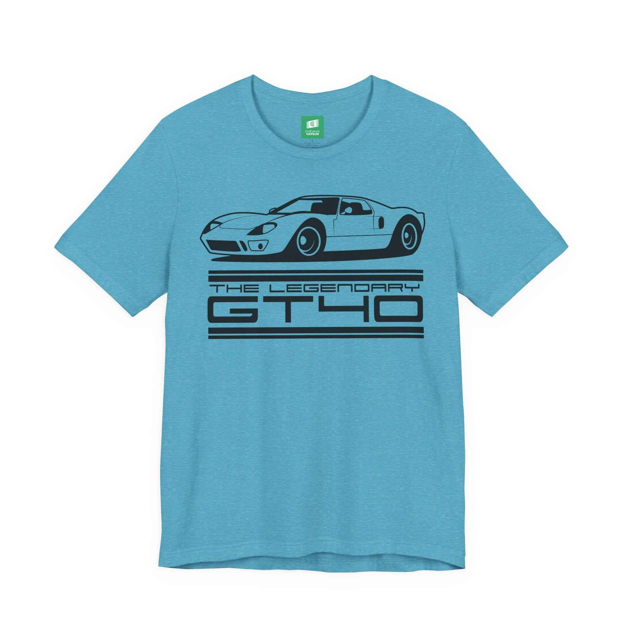 Ford GT40 T-Shirt Legends Never Die - Le Mans Classic Race Car Tee