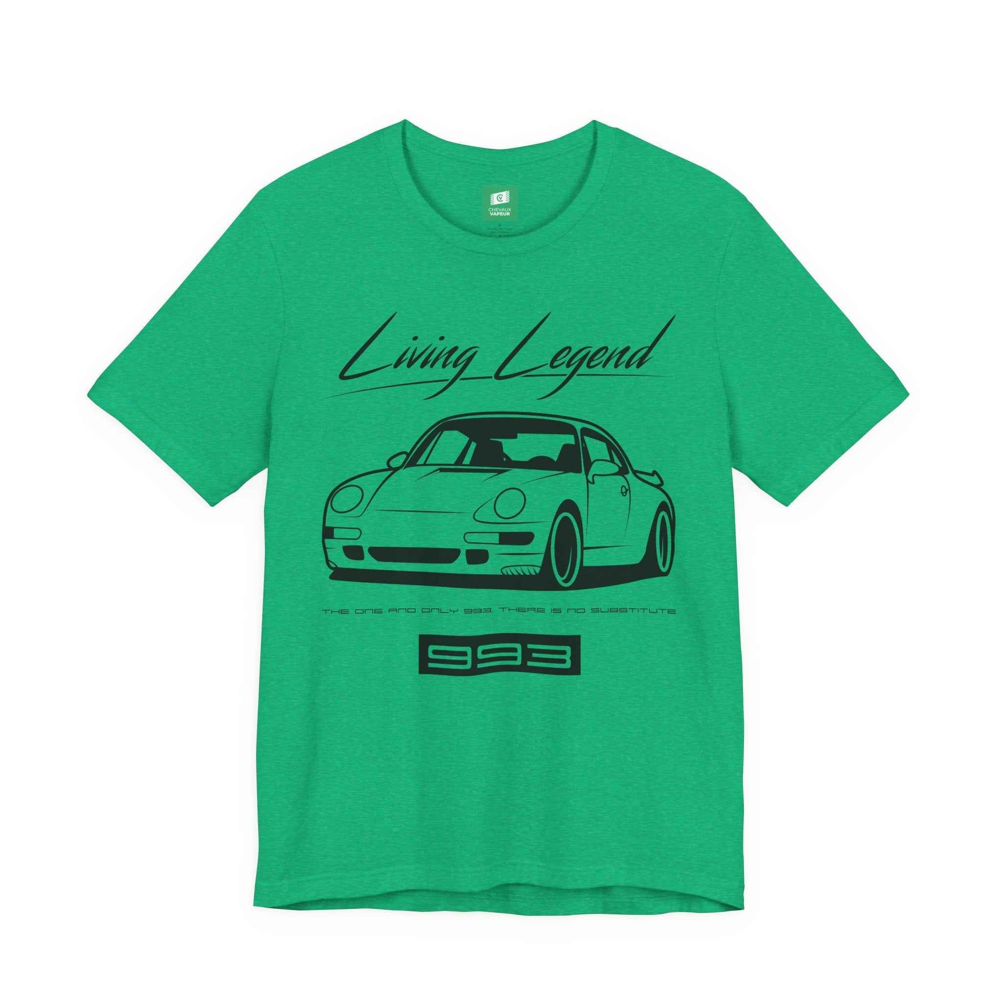 Porsche 993 T-Shirt - Legends Never Die - Last Aircooled 911 Tee
