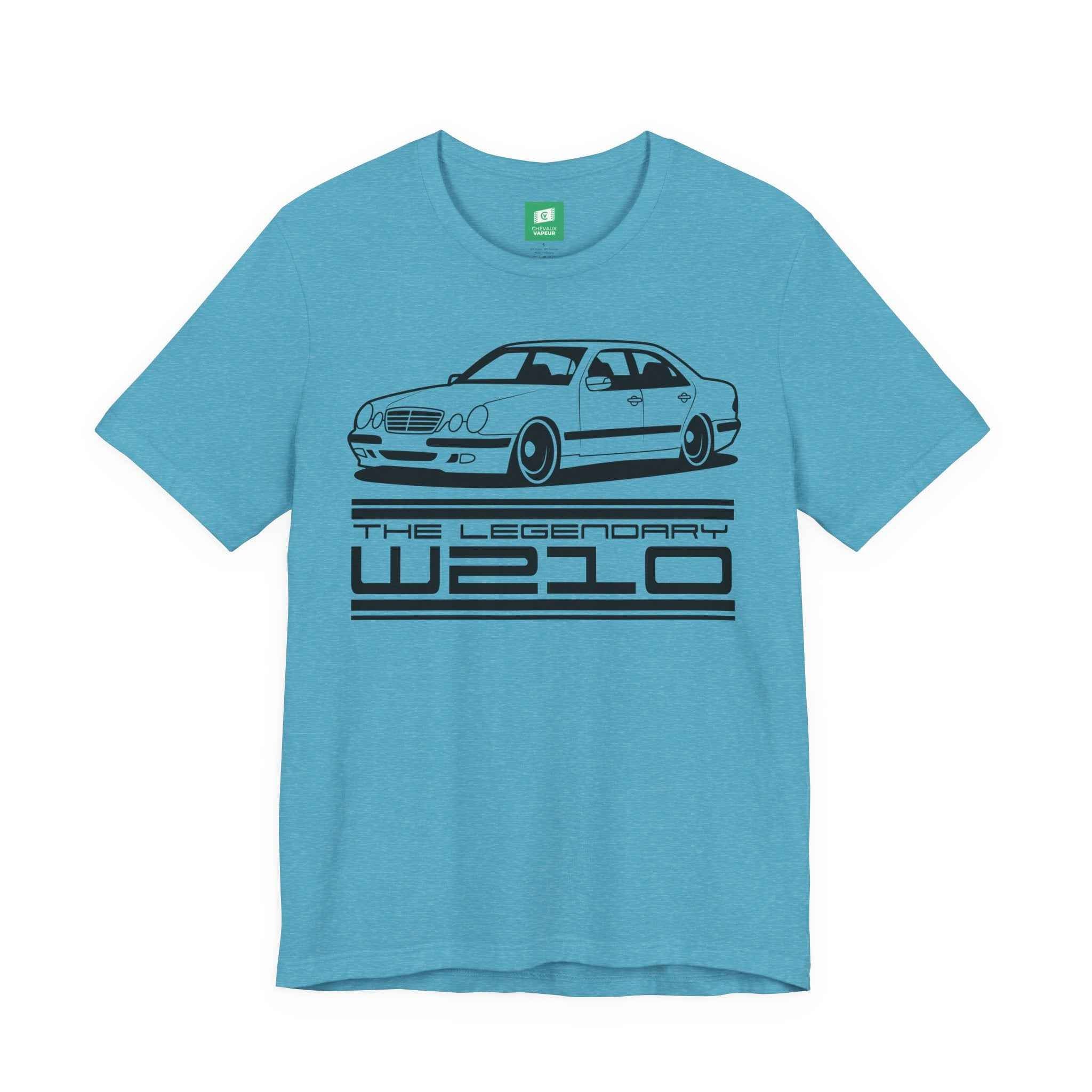 Mercedes W210 T-Shirt - Legends Never Die - Retro E-Class Benz Tee