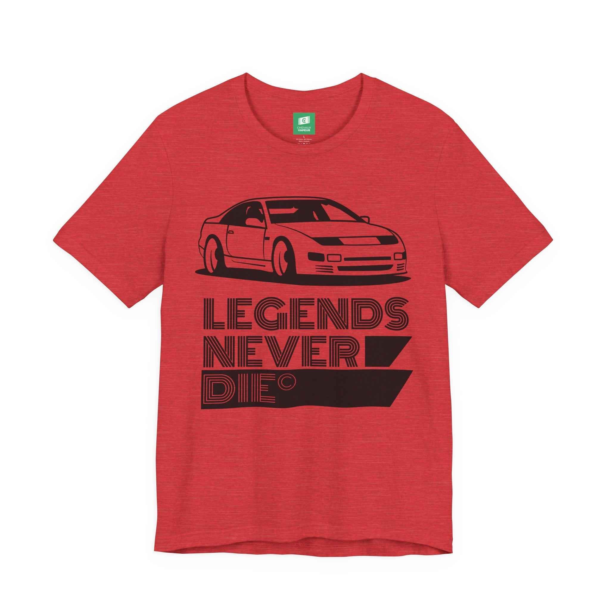 Nissan Z32 300ZX T-Shirt - Legends Never Die - Retro JDM Twin Turbo Z Tee