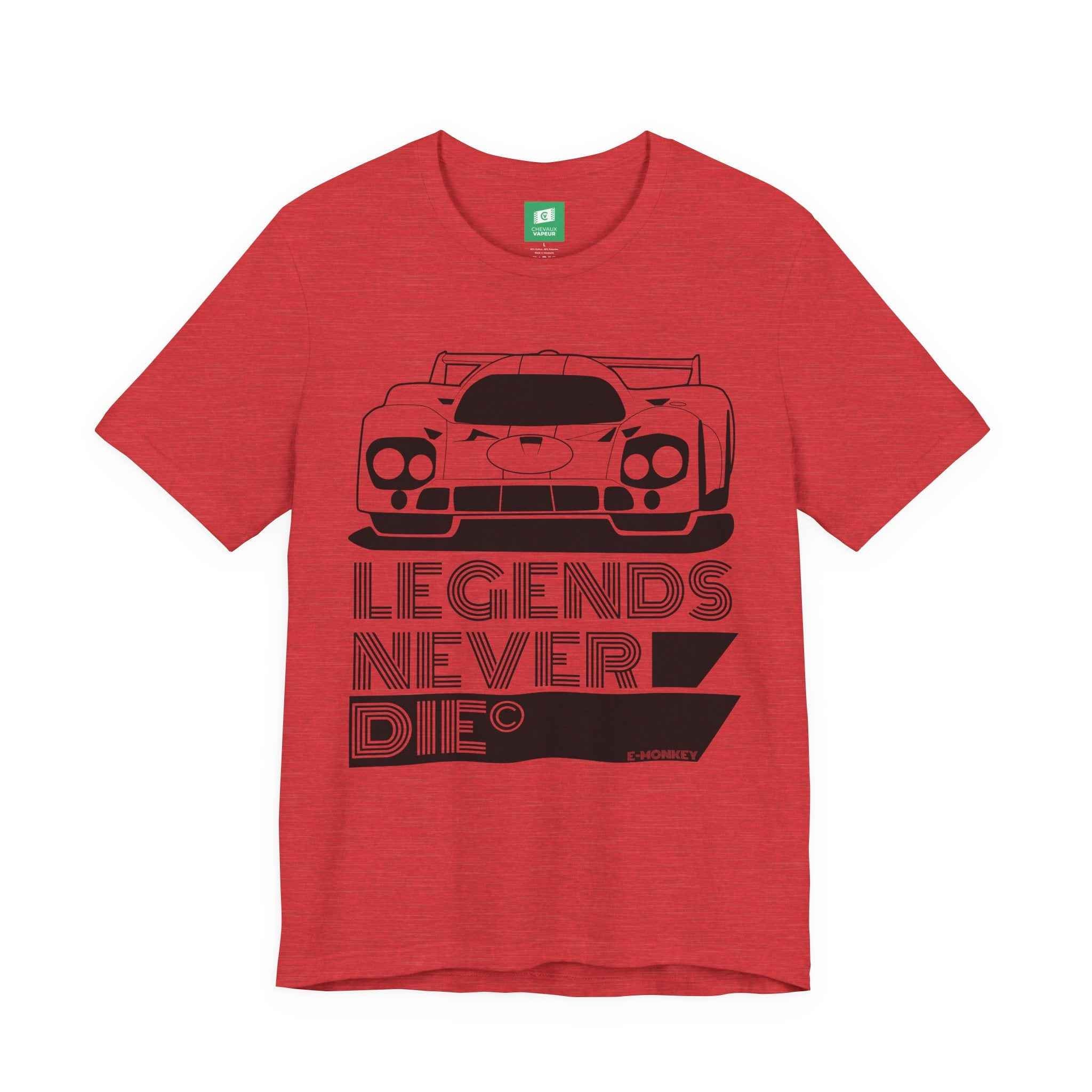 Porsche 917 T-Shirt Legends Never Die - Classic Racing Car Tee
