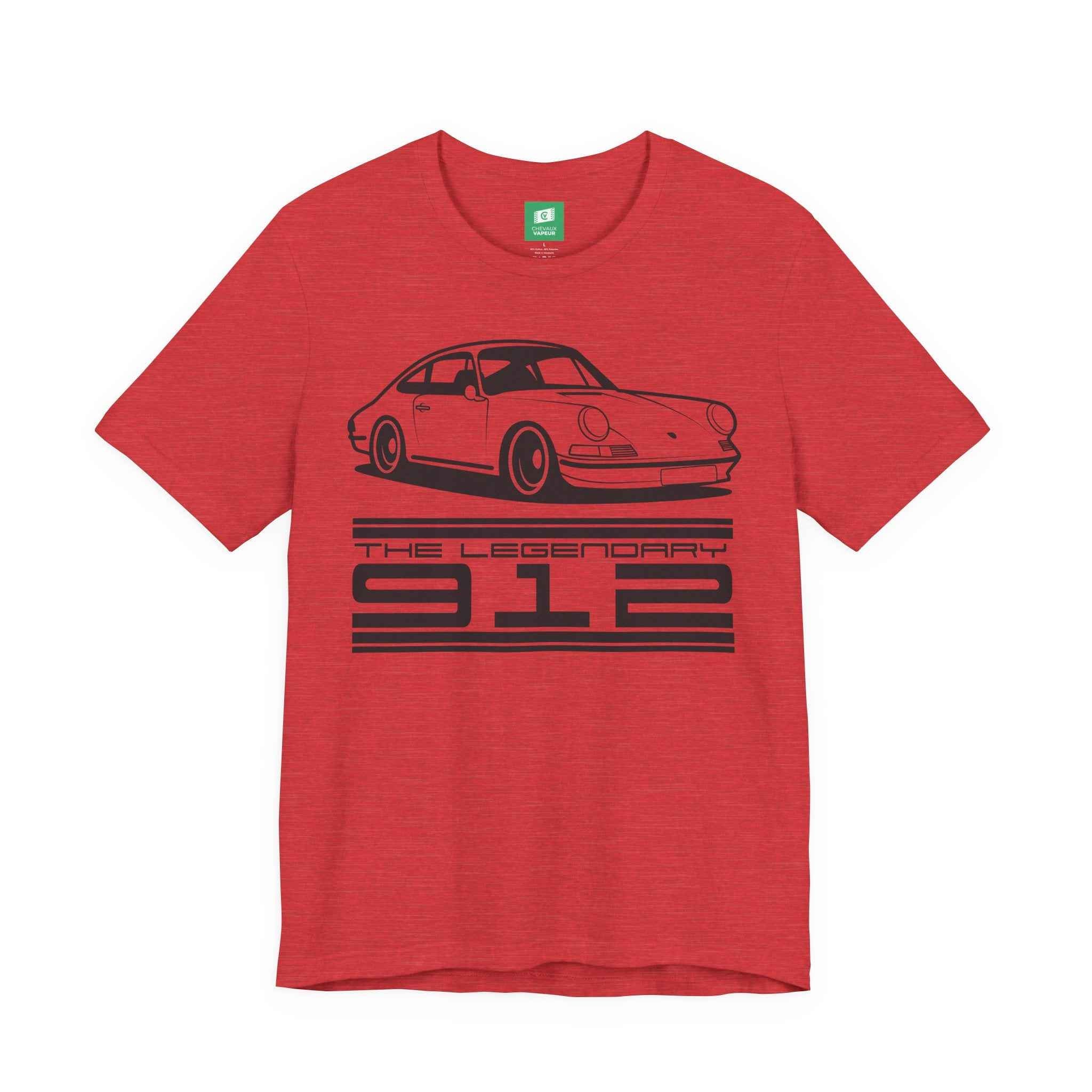 Porsche 912 T-Shirt Legends Never Die - Vintage Aircooled Classic Car Tee
