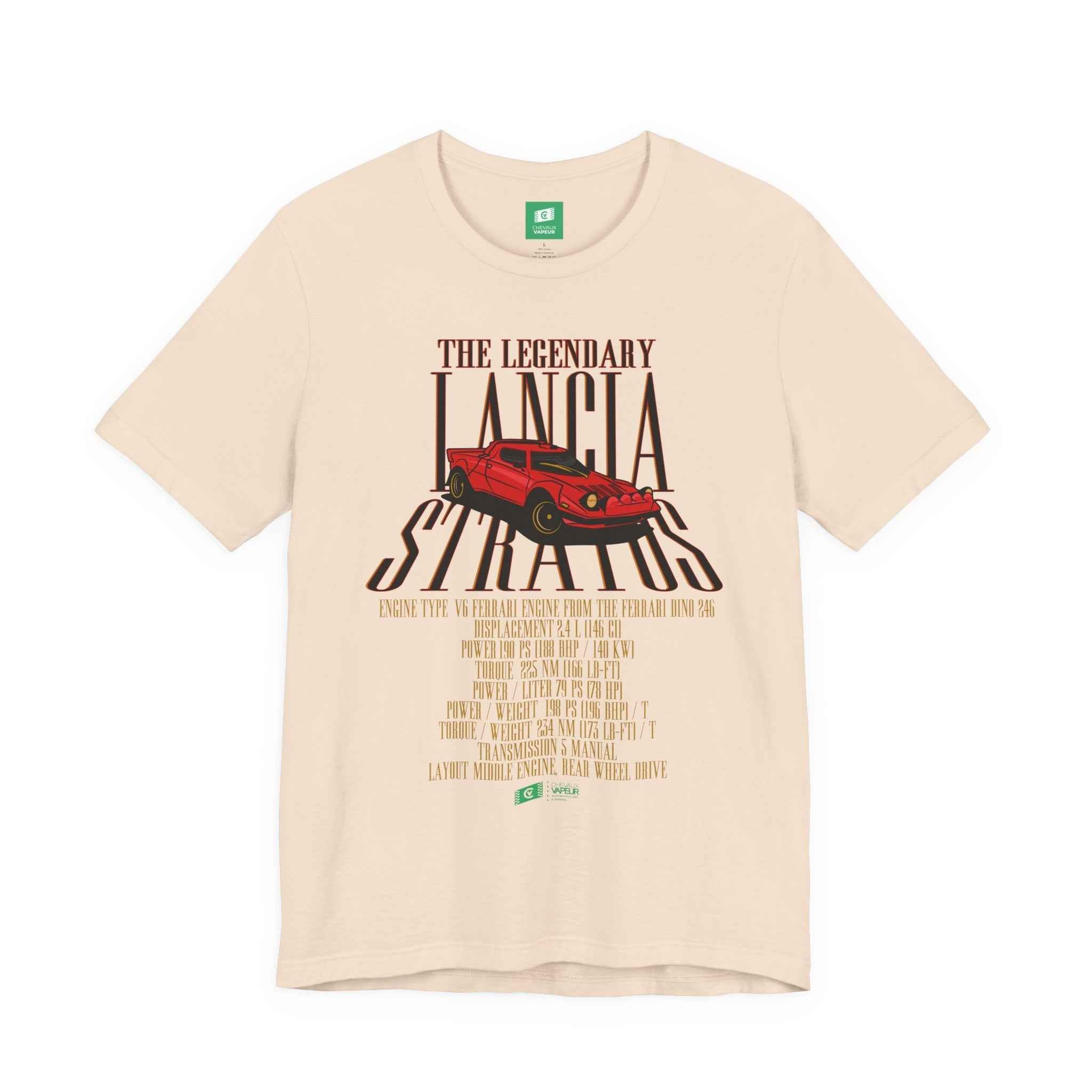 Lancia Stratos Legend Tee by ChevauxVapeur | Rally Icon Shirt