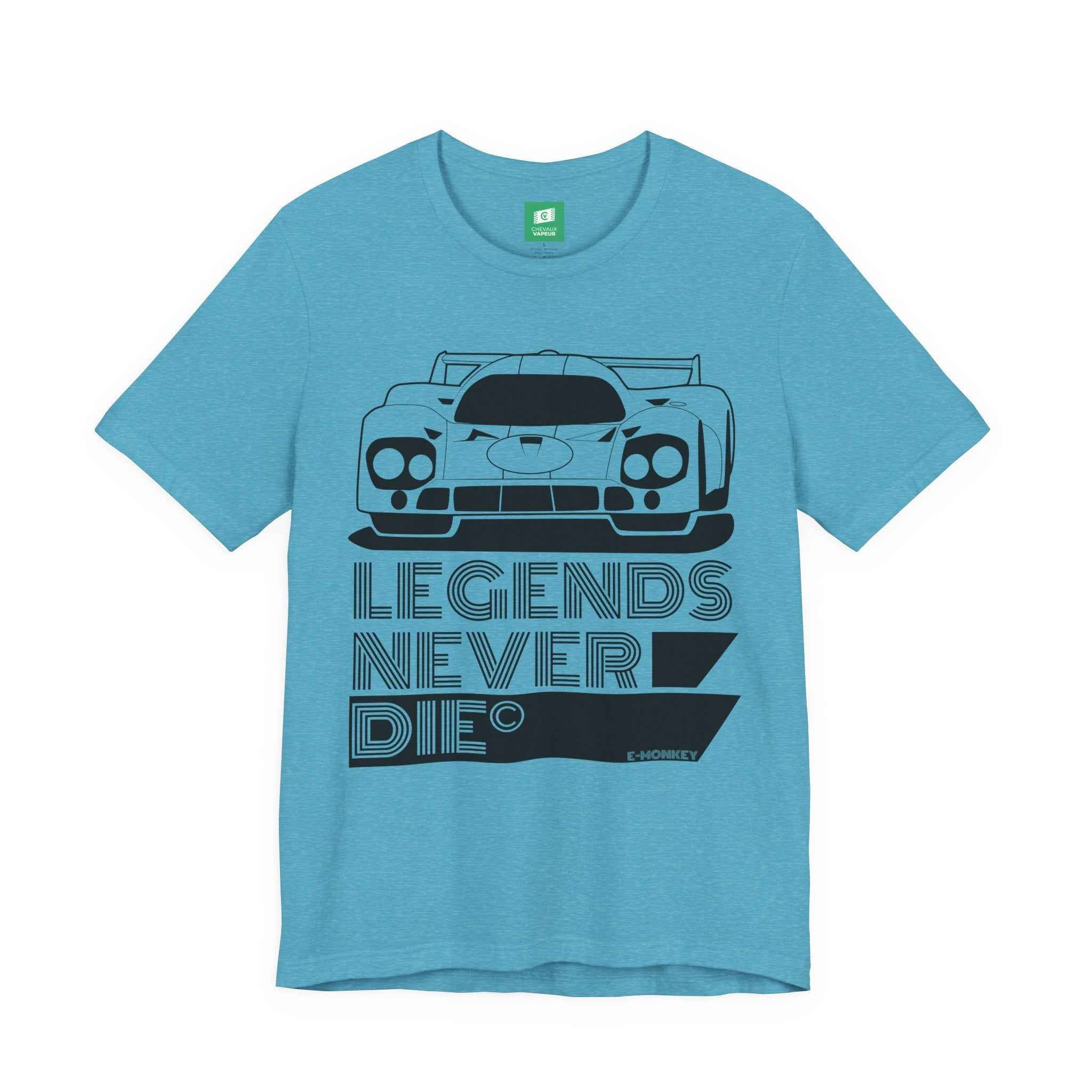 Porsche 917 T-Shirt Legends Never Die - Classic Racing Car Tee