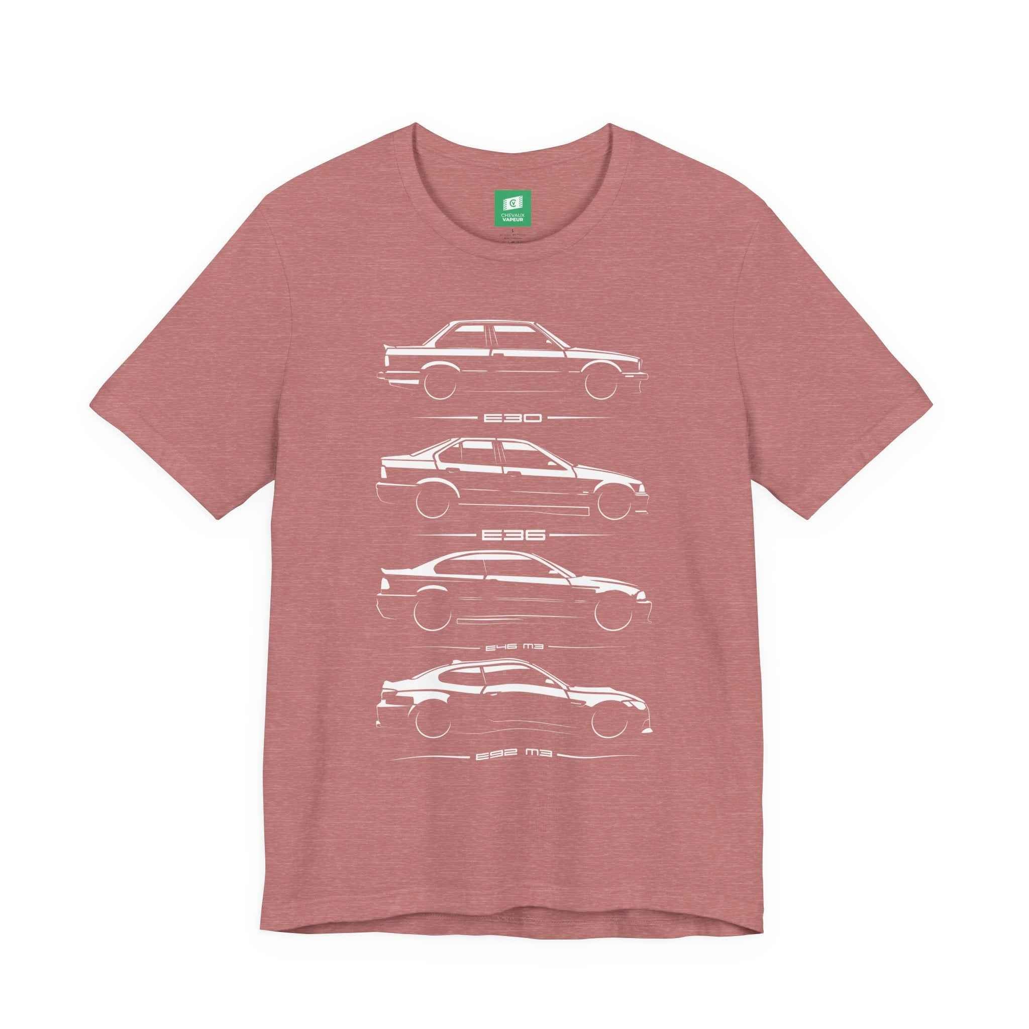 BMW 3 Series T-Shirt - E30 E36 E46 M3 E92 M3 Tee