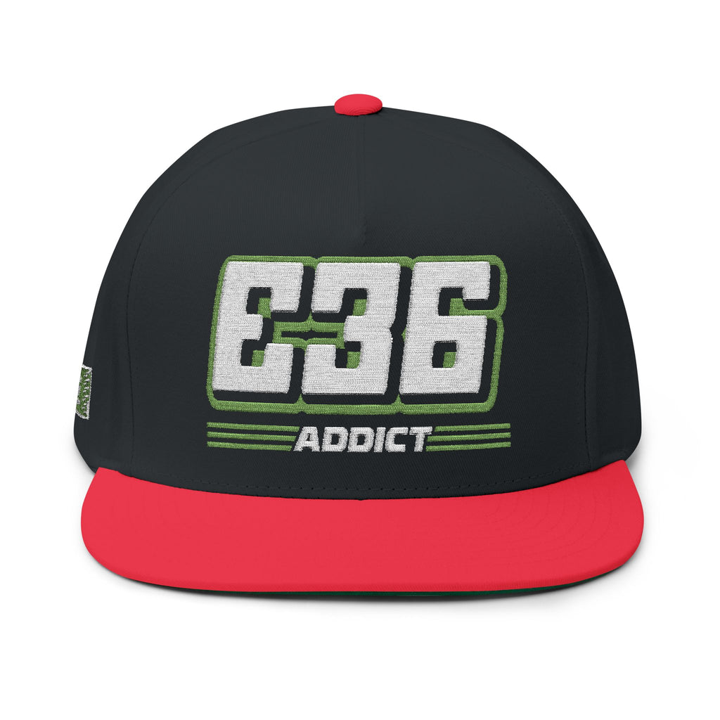 E36 Addict Flat Bill Hat by ChevauxVapeur | Classic BMW Cap - ChevauxVapeur
