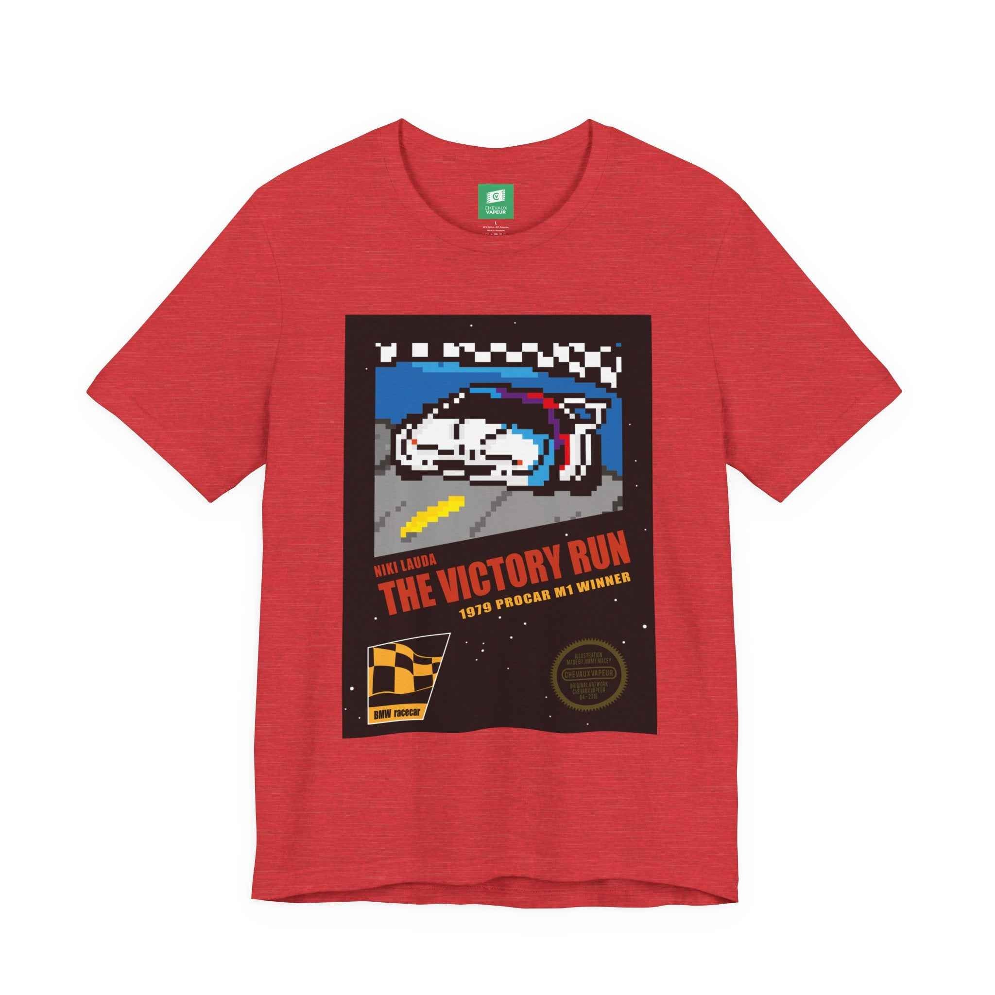 Niki Lauda BMW M1 T-Shirt - 8-Bit NES Racing Pixel Art Tee