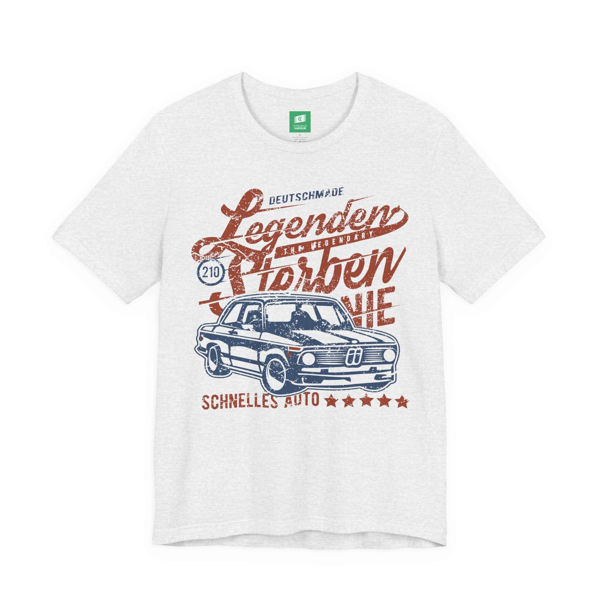 BMW 2002 T-Shirt - Legends Never Die - Classic Vintage Car Tee