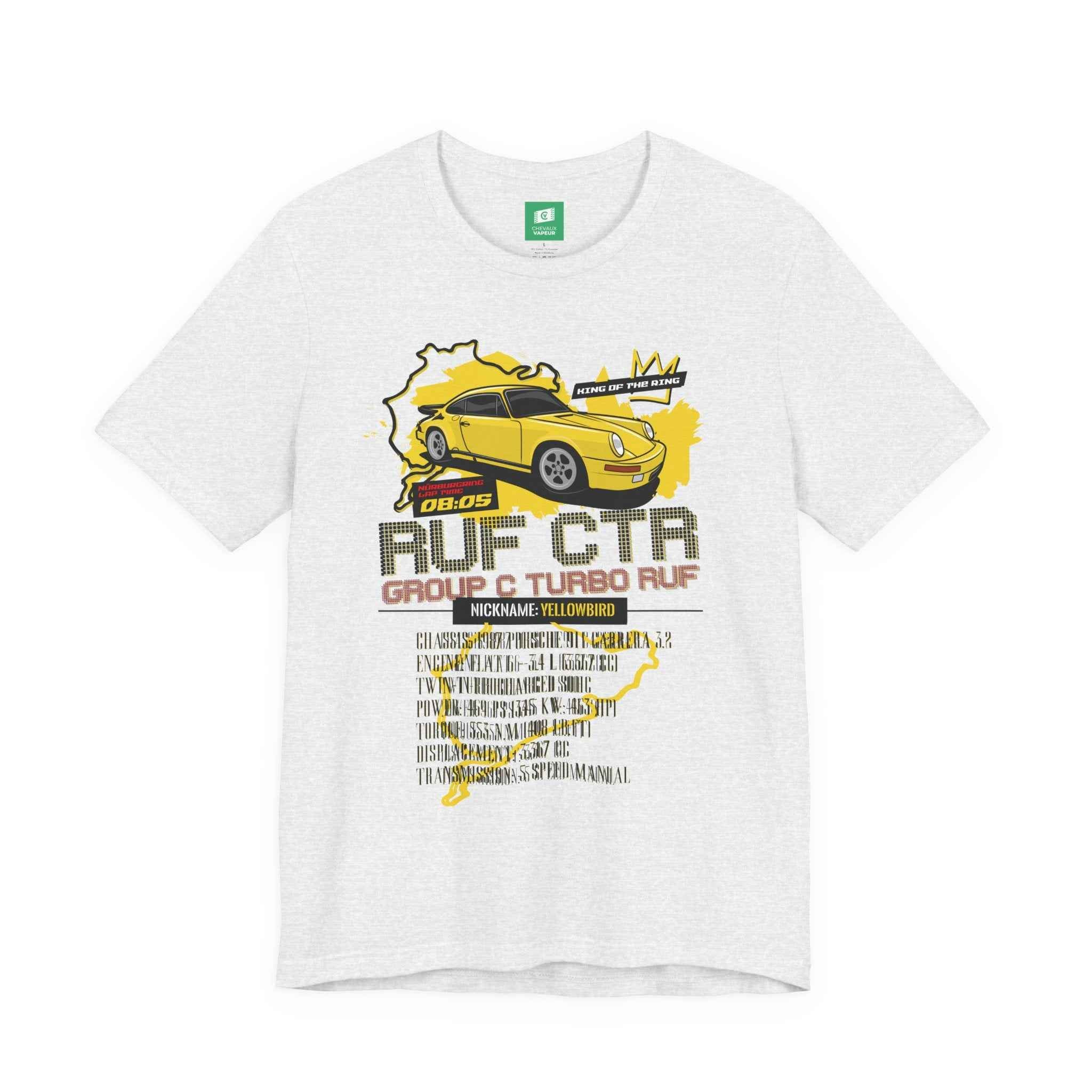 RUF CTR Yellowbird Legend Tee | Iconic 1987 Porsche Supercar Tribute
