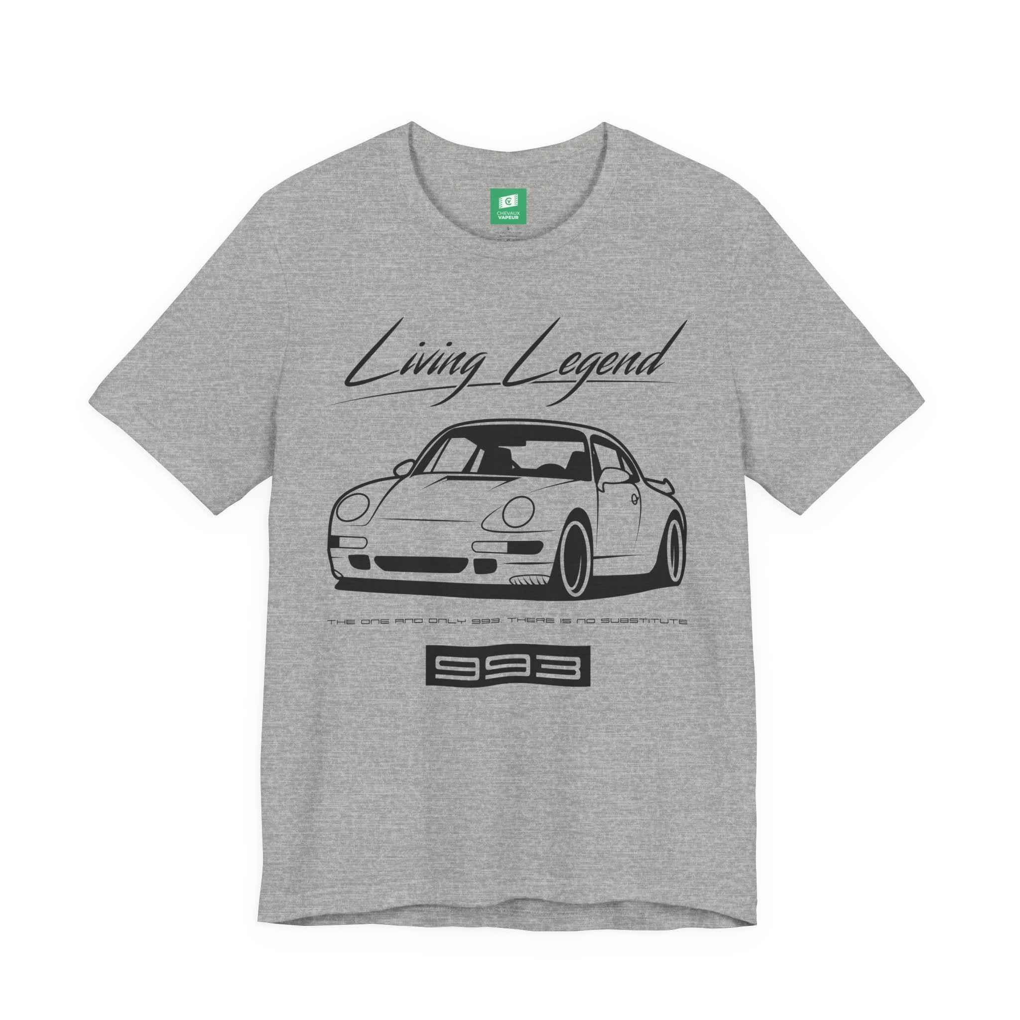 Porsche 993 T-Shirt - Legends Never Die - Last Aircooled 911 Tee