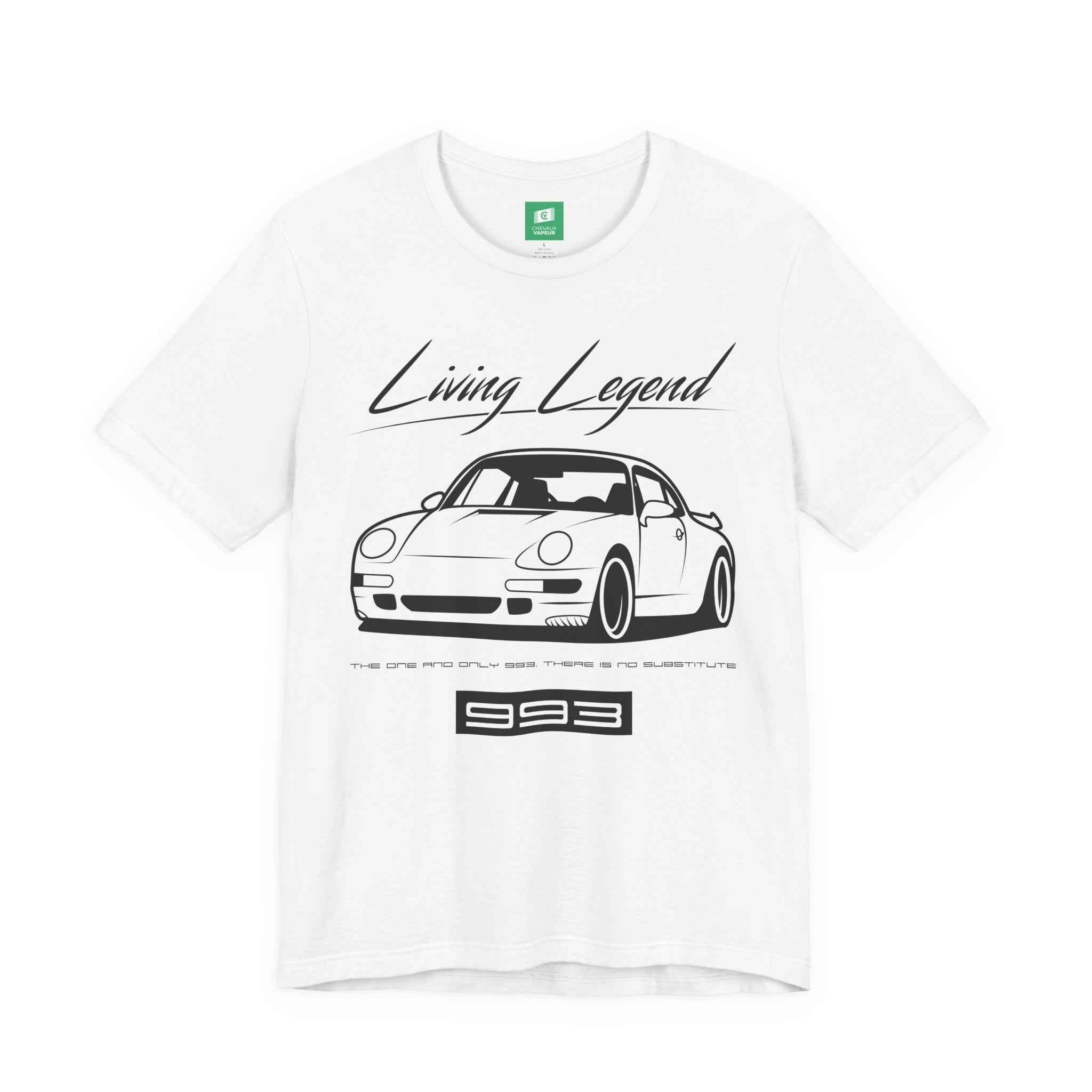 Porsche 993 T-Shirt - Legends Never Die - Last Aircooled 911 Tee