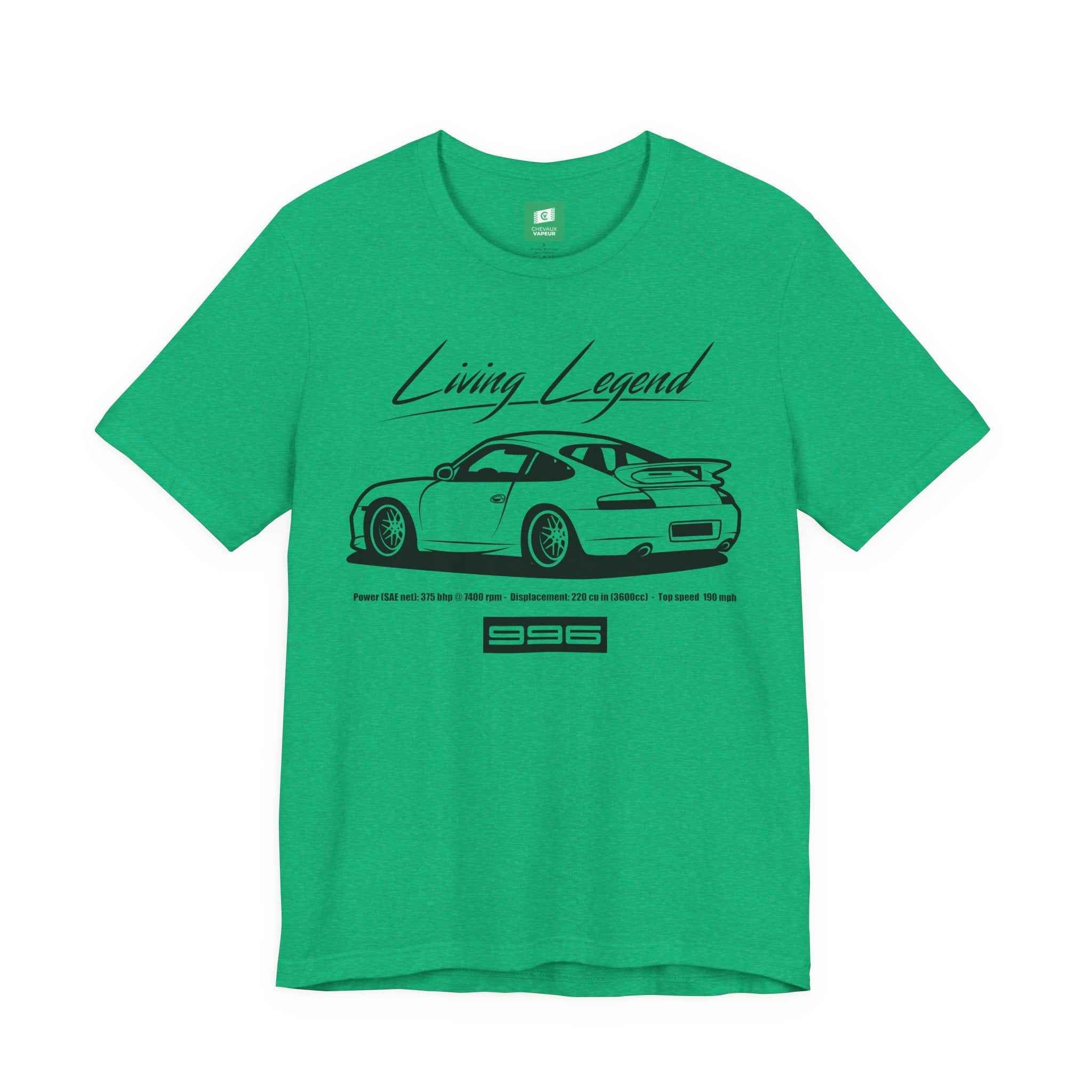 Porsche 996 T-Shirt Legends Never Die - Retro 911 Tee