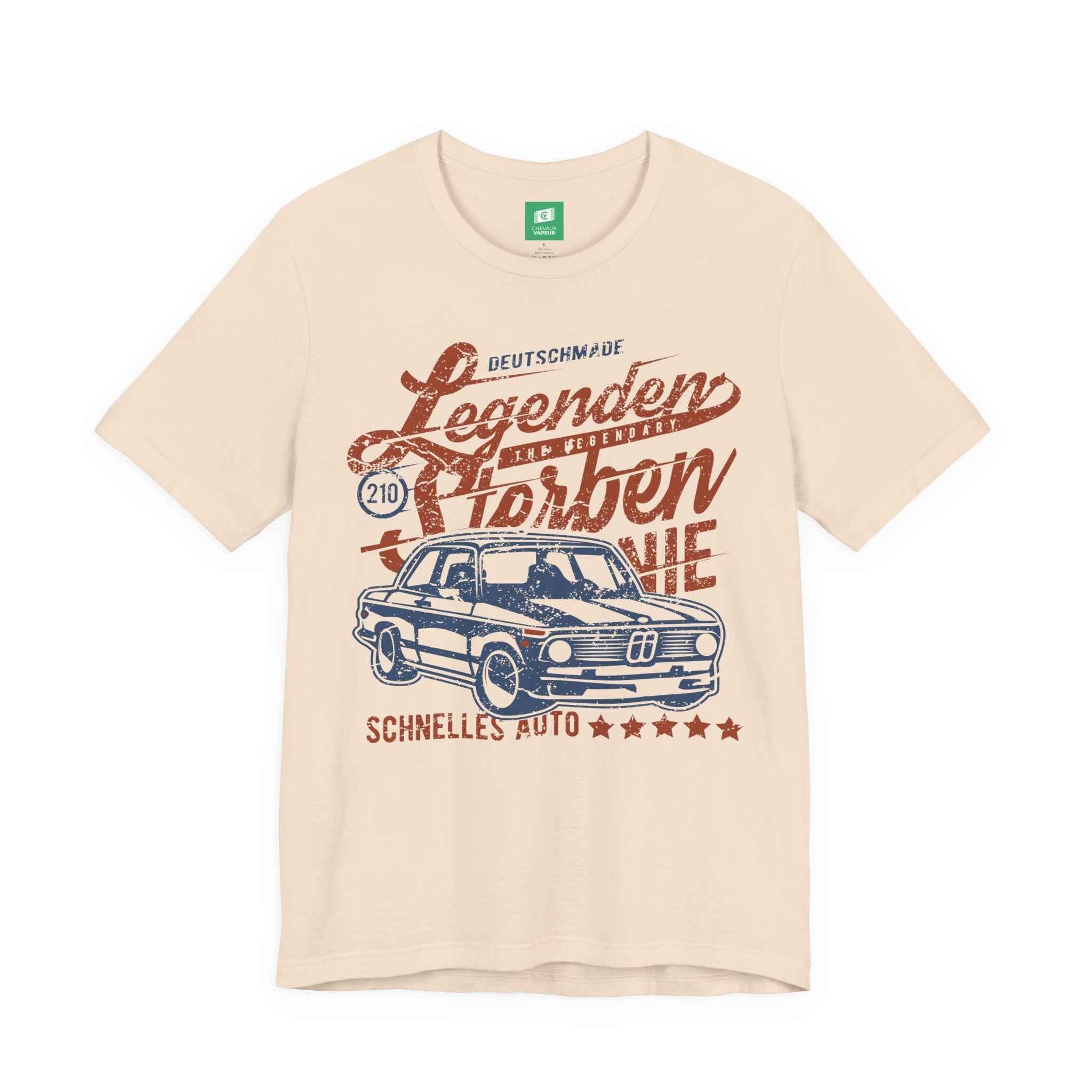 BMW 2002 T-Shirt - Legends Never Die - Classic Vintage Car Tee