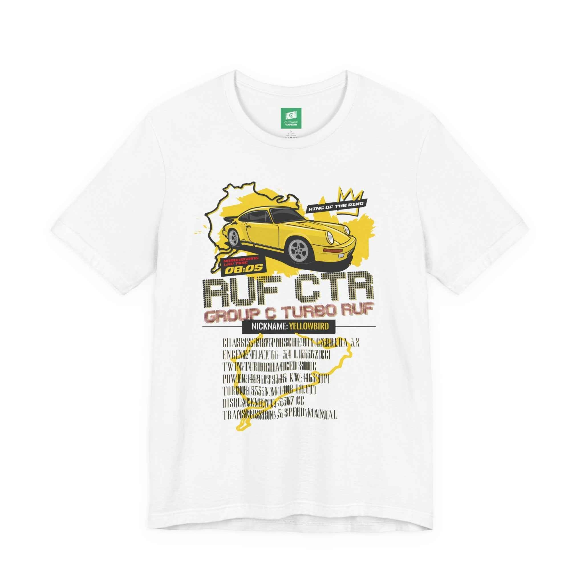 RUF CTR Yellowbird Legend Tee | Iconic 1987 Porsche Supercar Tribute