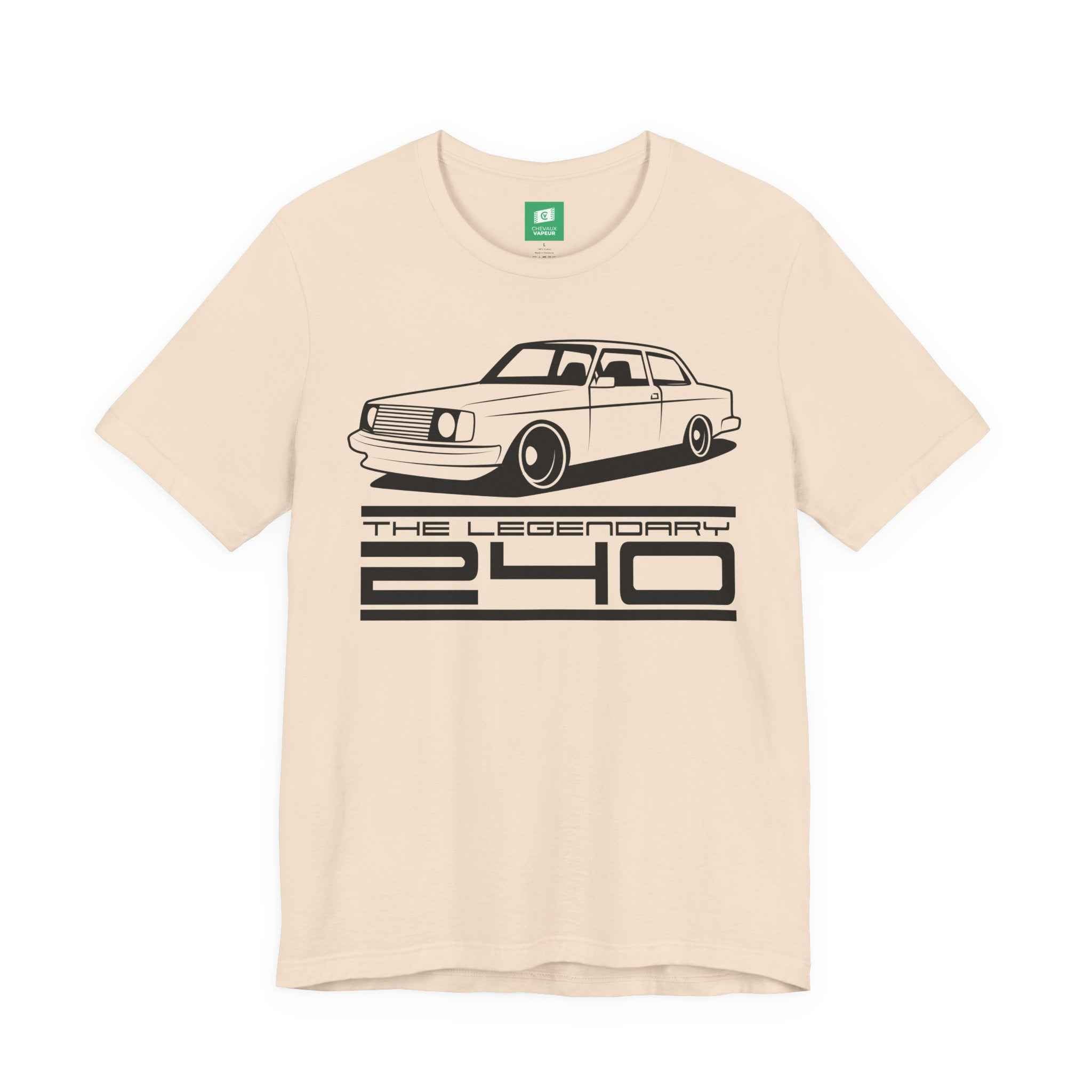 Volvo 240 T-Shirt - Legends Never Die - Retro Classic Brick Car Tee
