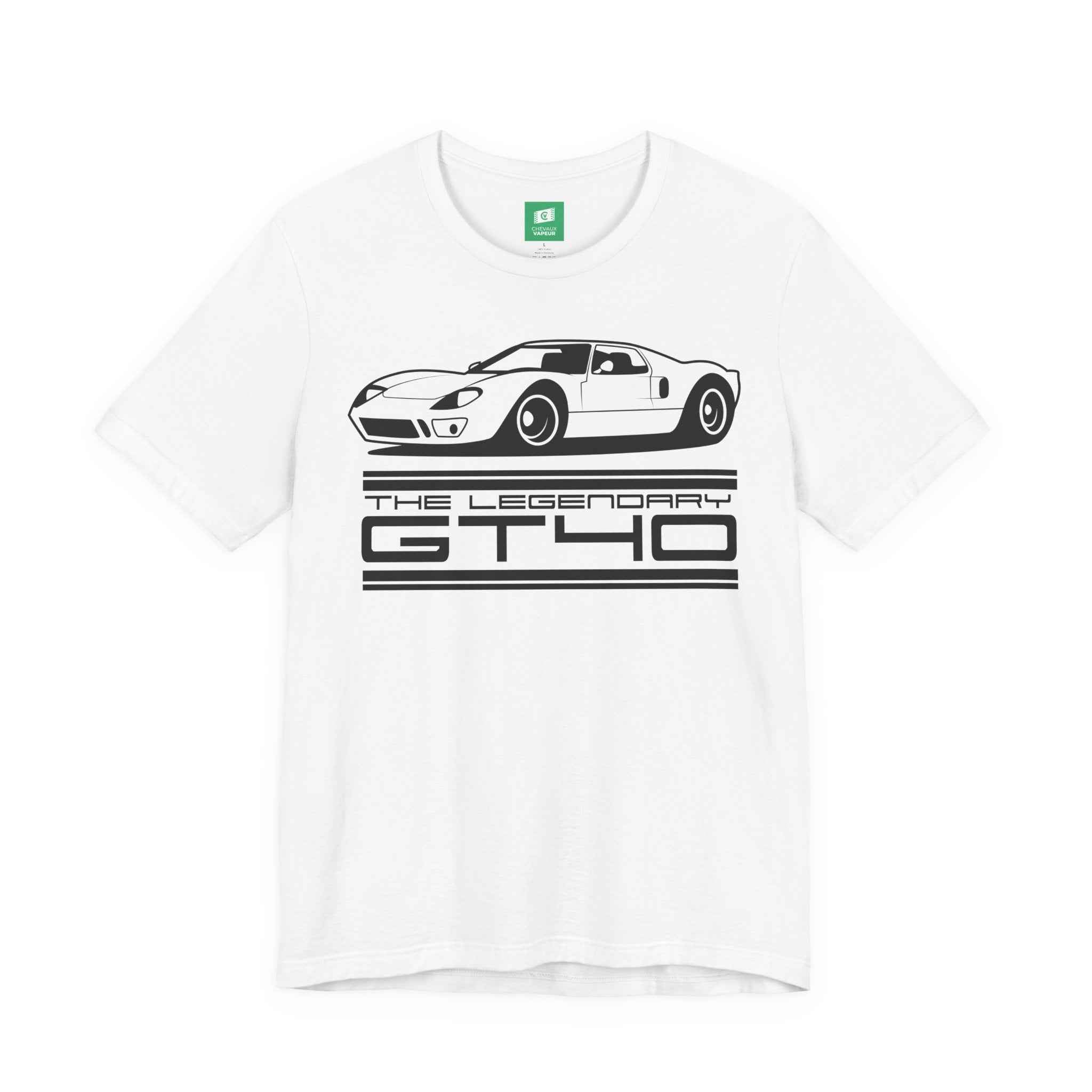 Ford GT40 T-Shirt Legends Never Die - Le Mans Classic Race Car Tee
