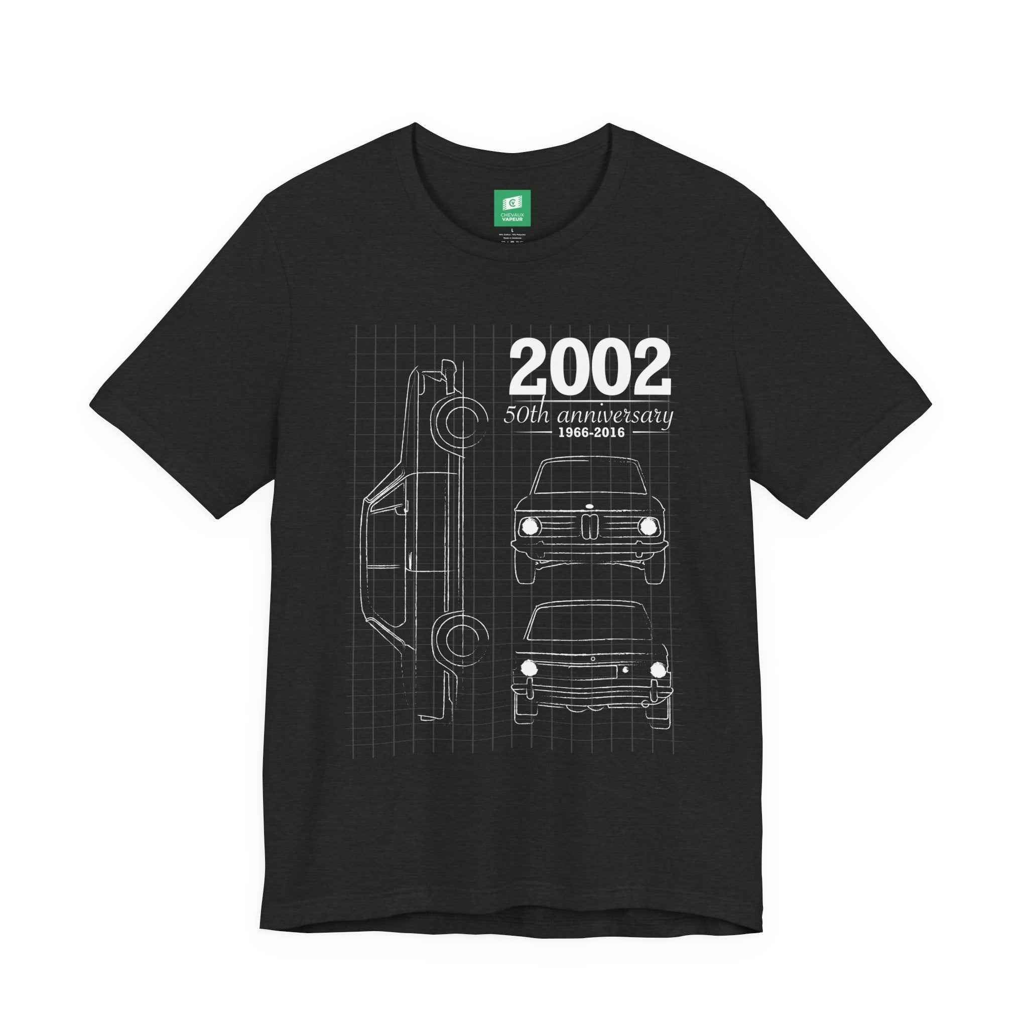 BMW 2002 Blueprint T-Shirt - Vintage Car Tee - Classic BMW E10 Shirt