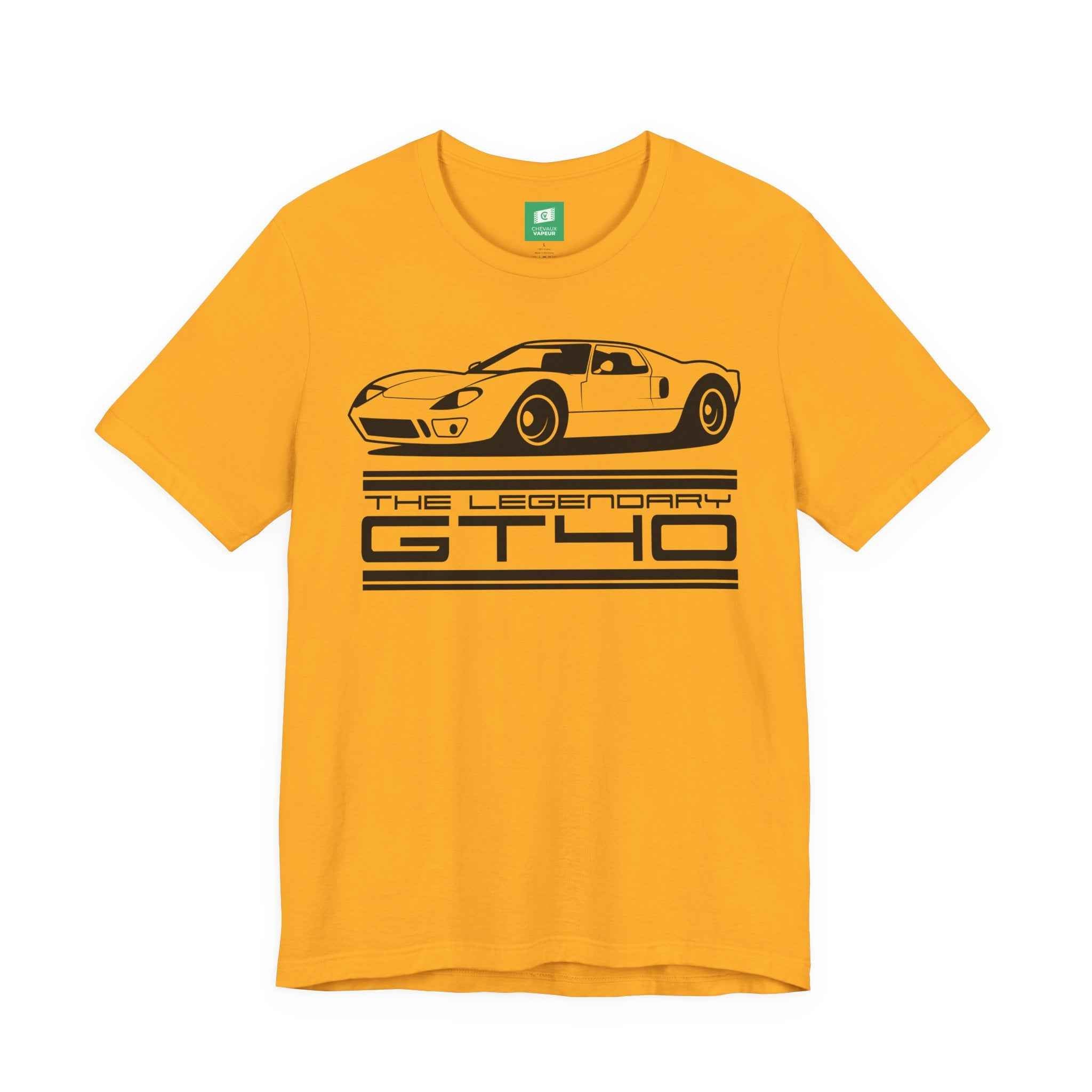 Ford GT40 T-Shirt Legends Never Die - Le Mans Classic Race Car Tee
