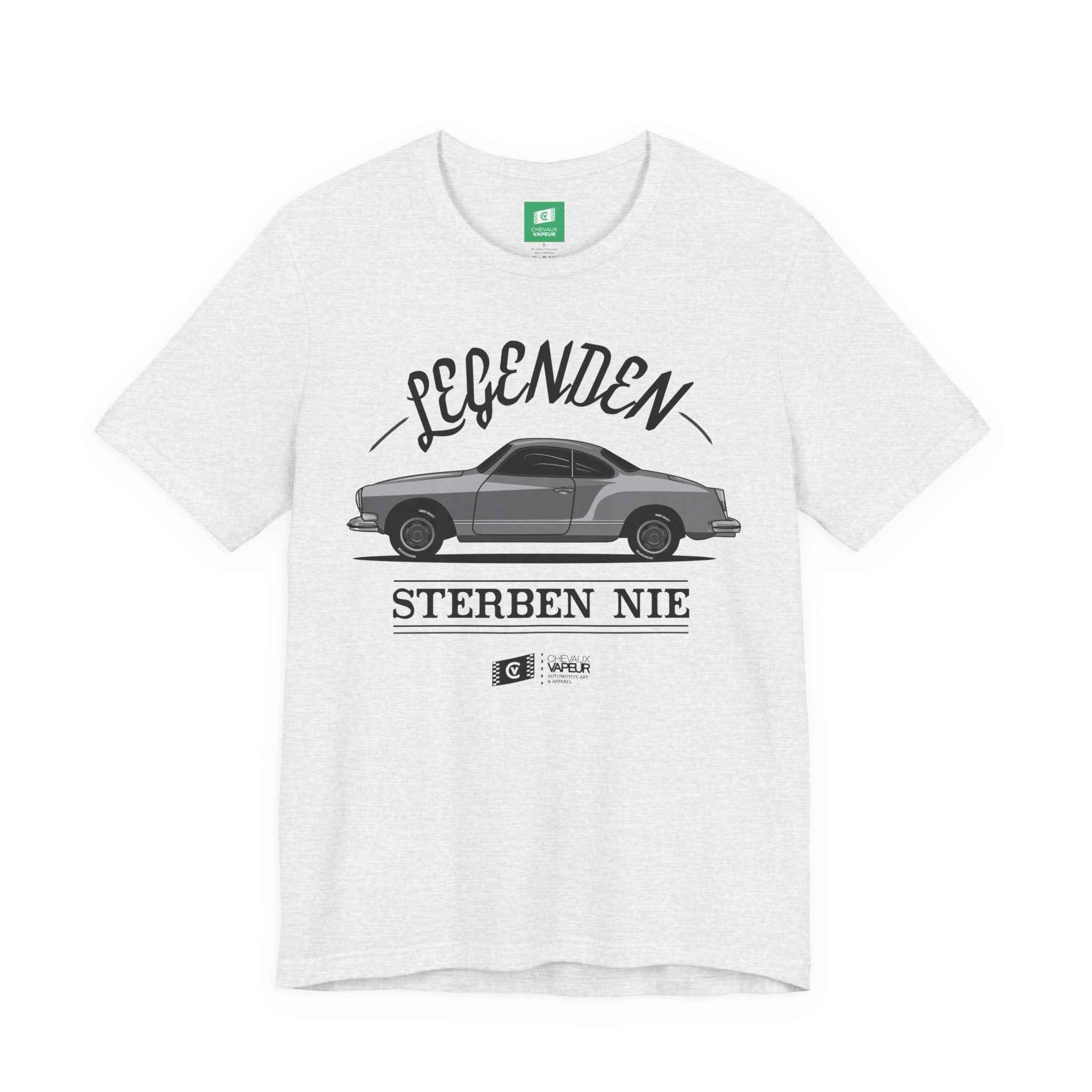 Karmann Ghia T-Shirt Legends Never Die - Classic VW Vintage Tee