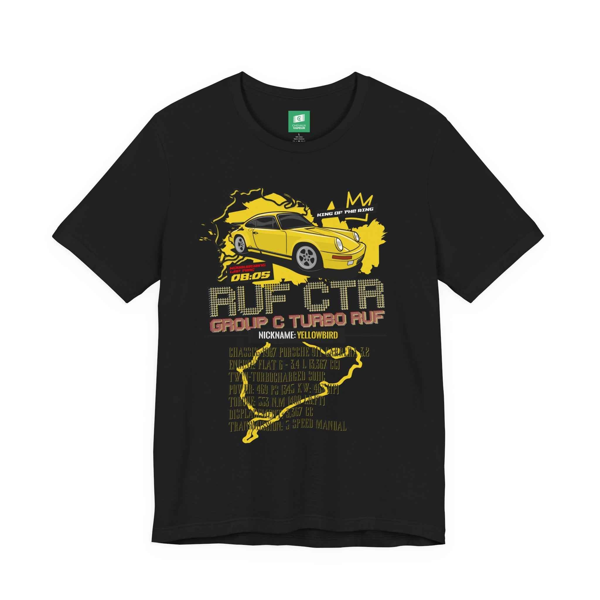 RUF CTR Yellowbird Legend Tee | Iconic 1987 Porsche Supercar Tribute
