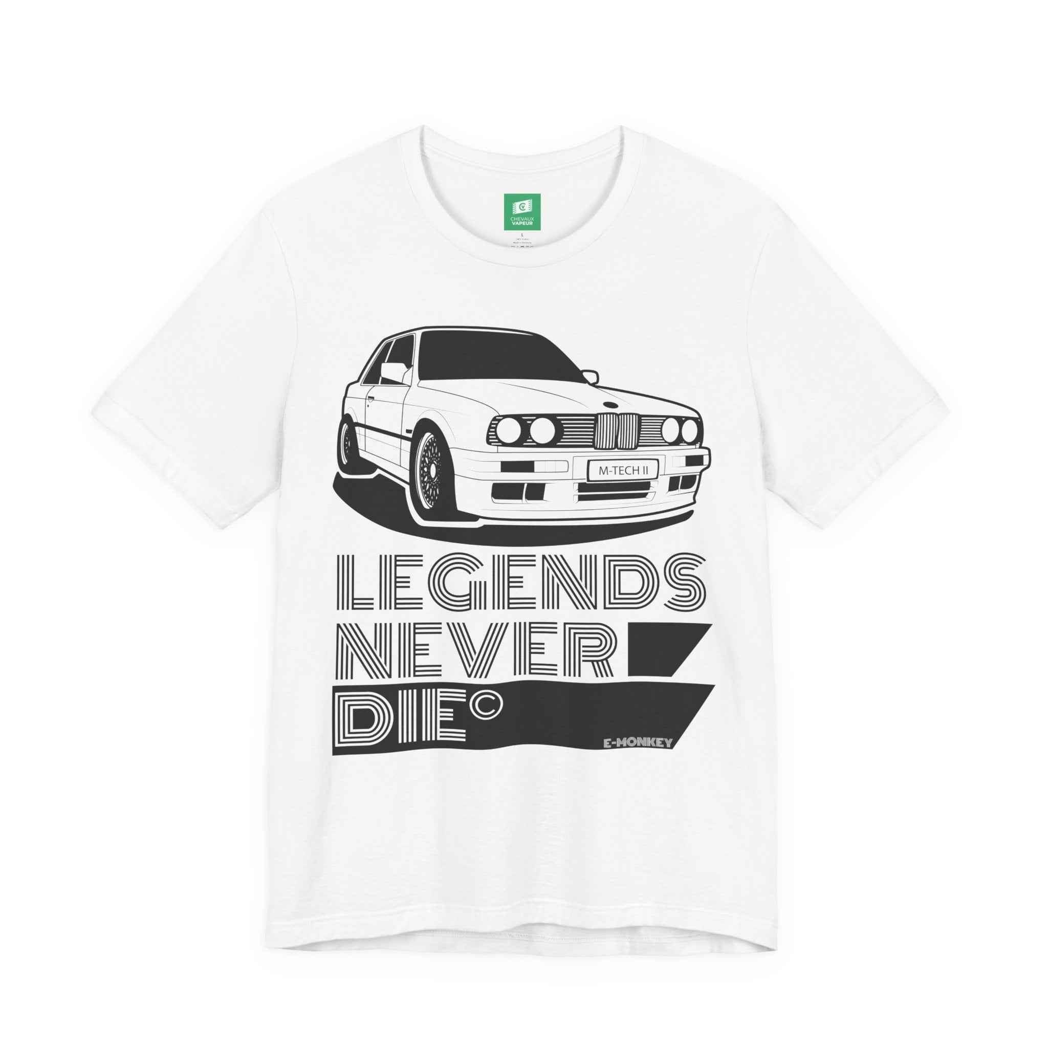 BMW E30 M-Tech 2 T-Shirt - Legends Never Die