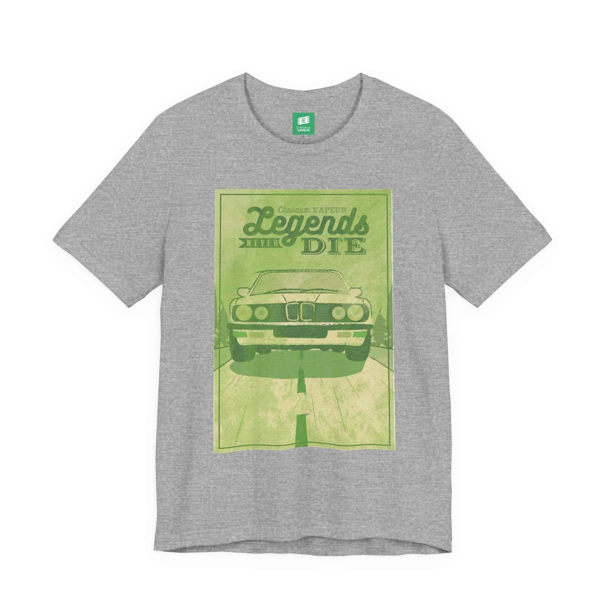 BMW E28 T-Shirt Legends Never Die - Classic 5 Series Vintage Tee