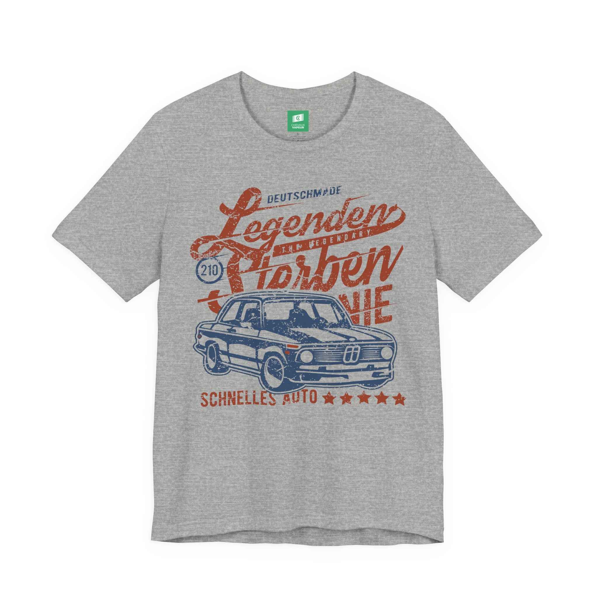BMW 2002 T-Shirt - Legends Never Die - Classic Vintage Car Tee