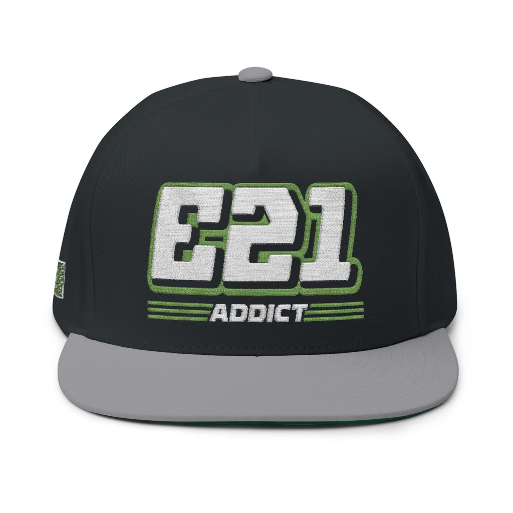 E21 Addict Flat Bill Hat by ChevauxVapeur | Classic BMW Cap - ChevauxVapeur