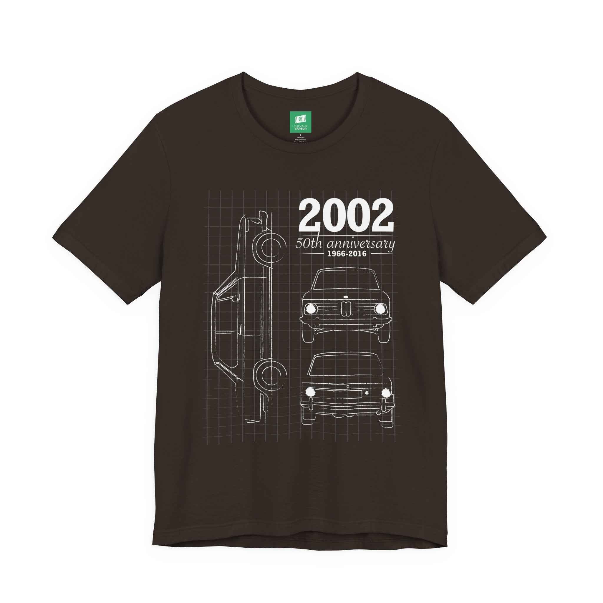 BMW 2002 Blueprint T-Shirt - Vintage Car Tee - Classic BMW E10 Shirt
