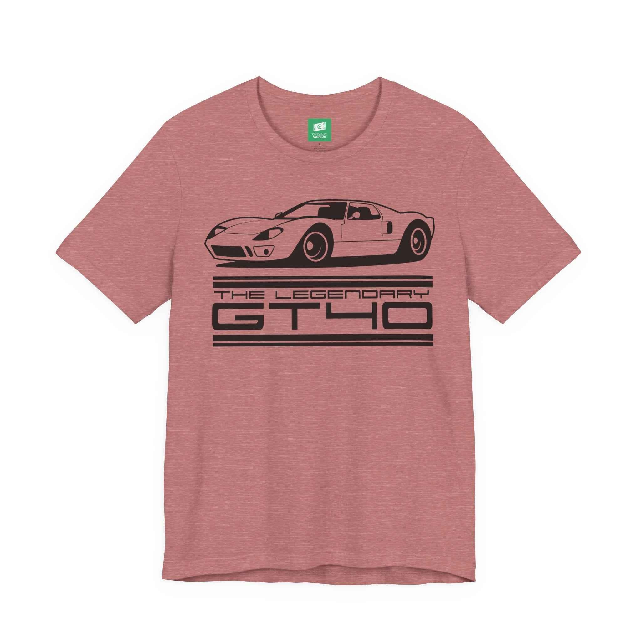 Ford GT40 T-Shirt Legends Never Die - Le Mans Classic Race Car Tee