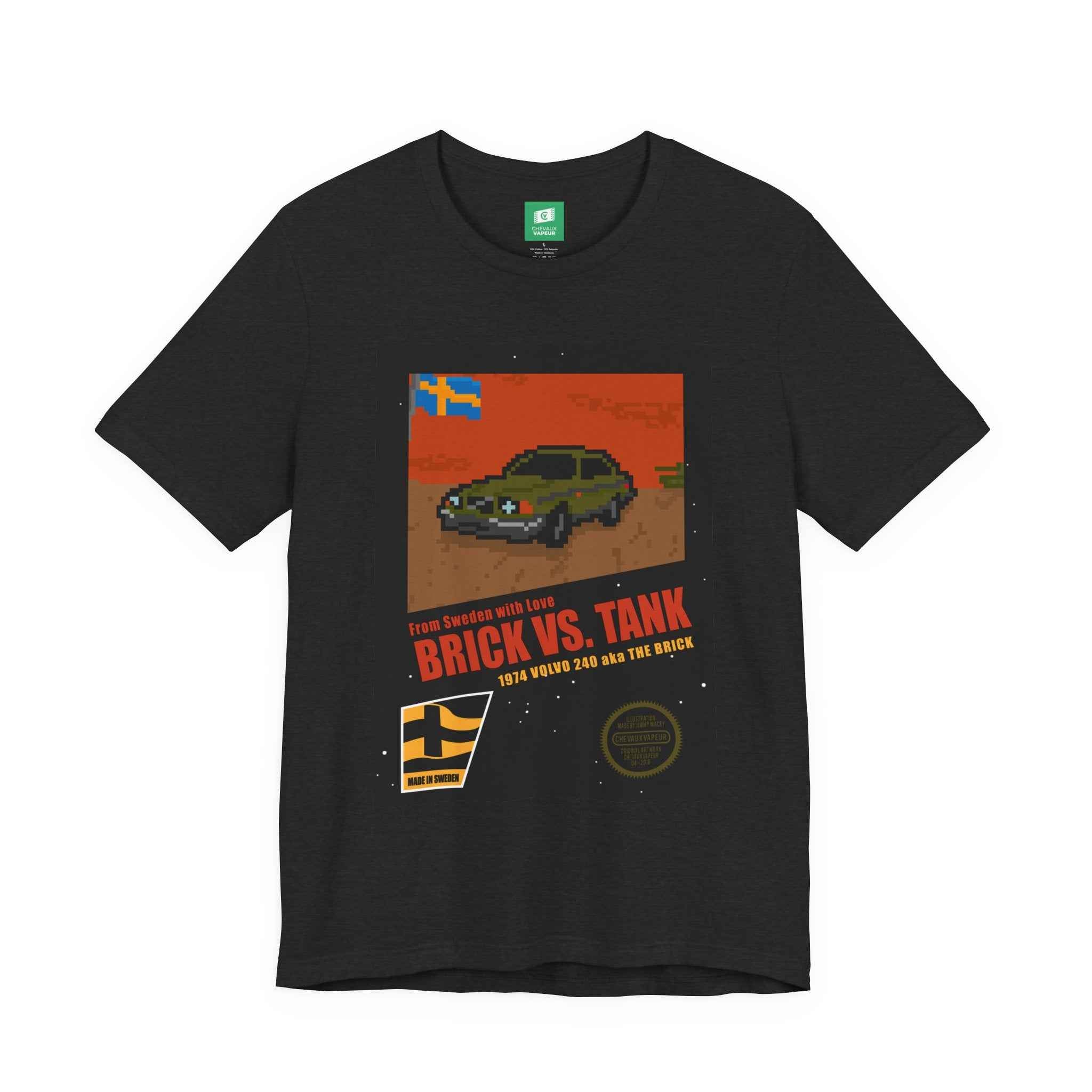 Volvo 240 NES Style T-Shirt - 8-Bit Retro Pixel Car Tee