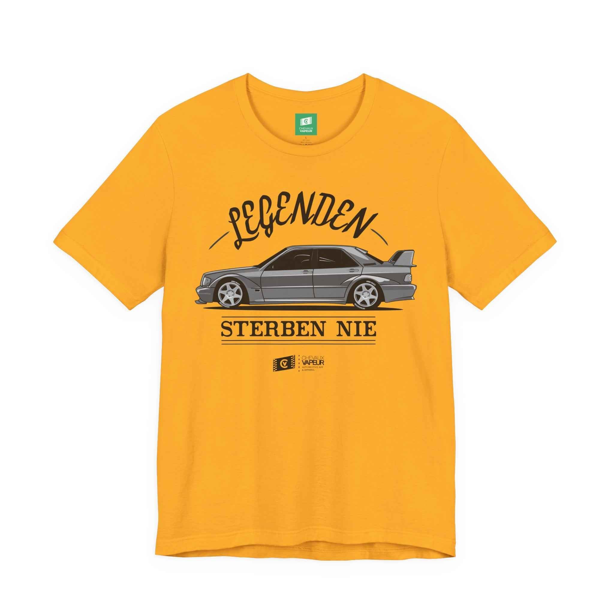 Mercedes 190E T-Shirt Legends Never Die - Classic MB Vintage Tee