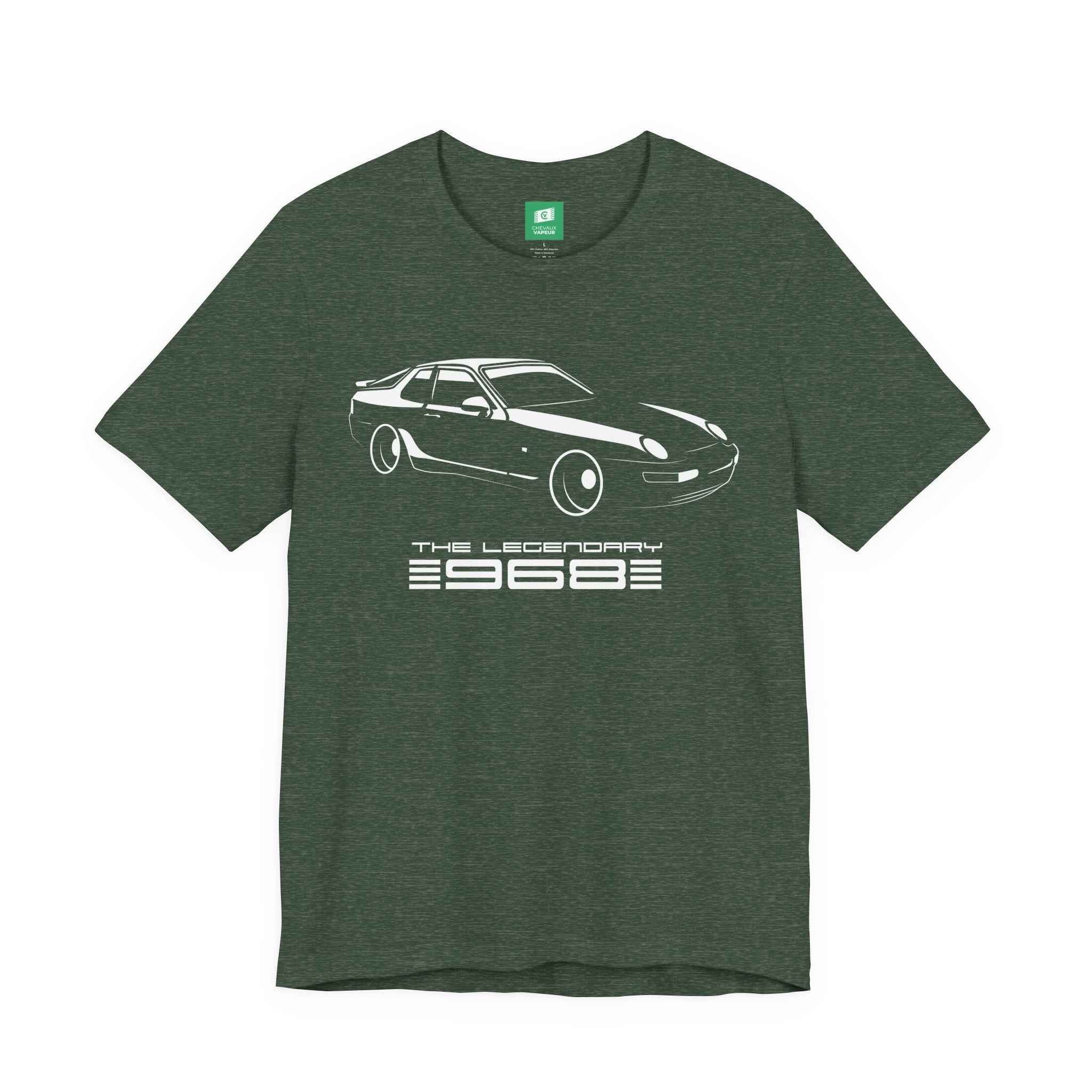 Porsche 968 T-Shirt - Legends Never Die - Vintage Classic Car Tee
