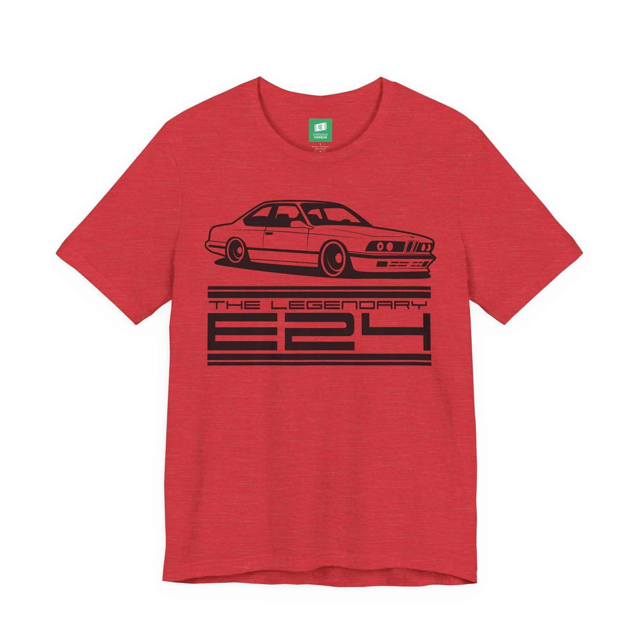 BMW E24 T-Shirt Legends Never Die - Retro Sharknose 6 Series Tee