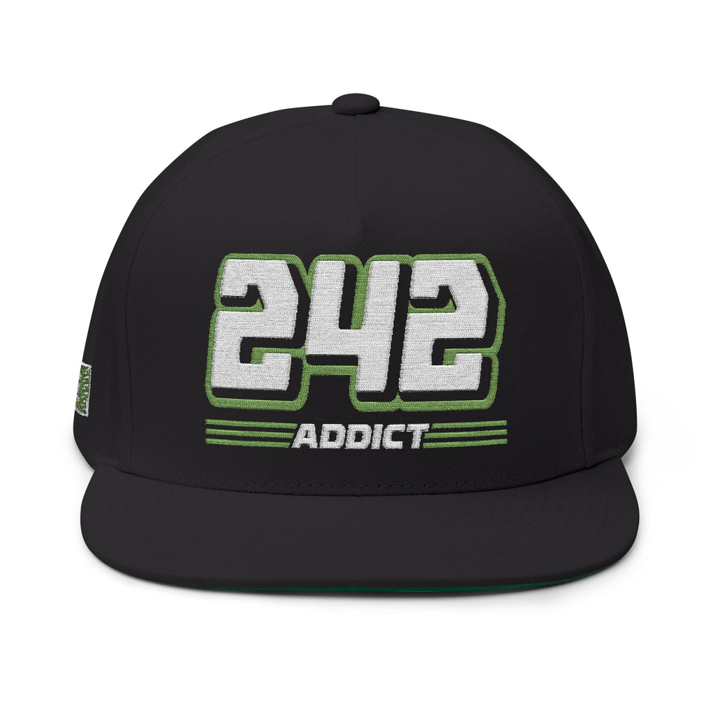 242 Addict Flat Bill Hat by ChevauxVapeur | Classic Volvo Cap - ChevauxVapeur