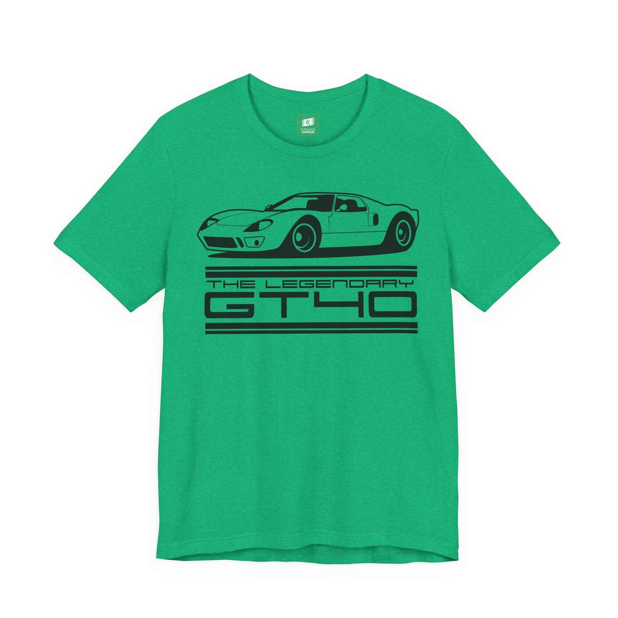 Ford GT40 T-Shirt Legends Never Die - Le Mans Classic Race Car Tee