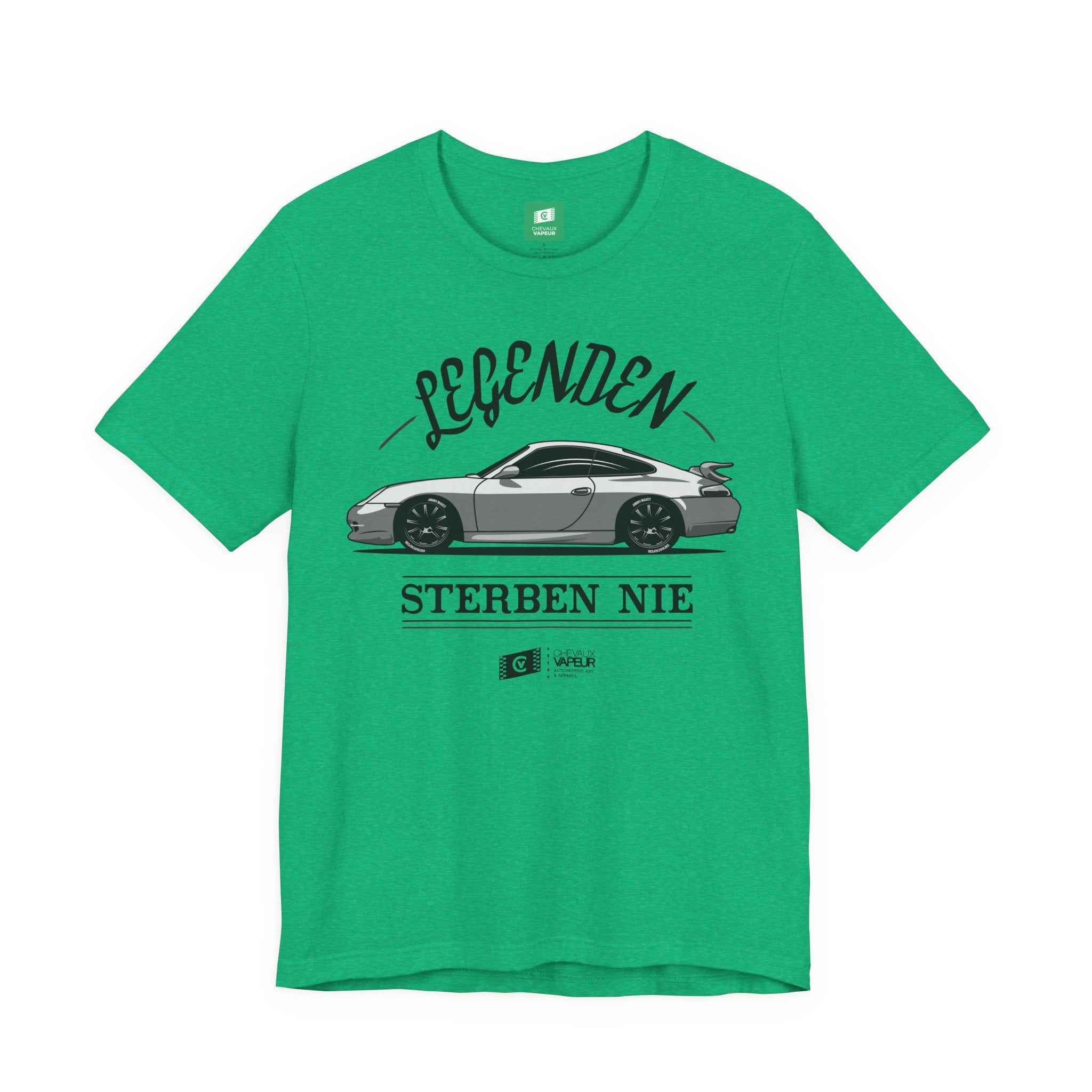 Porsche 996 GT3 T-Shirt Legends Never Die - Retro Motorsport Tee
