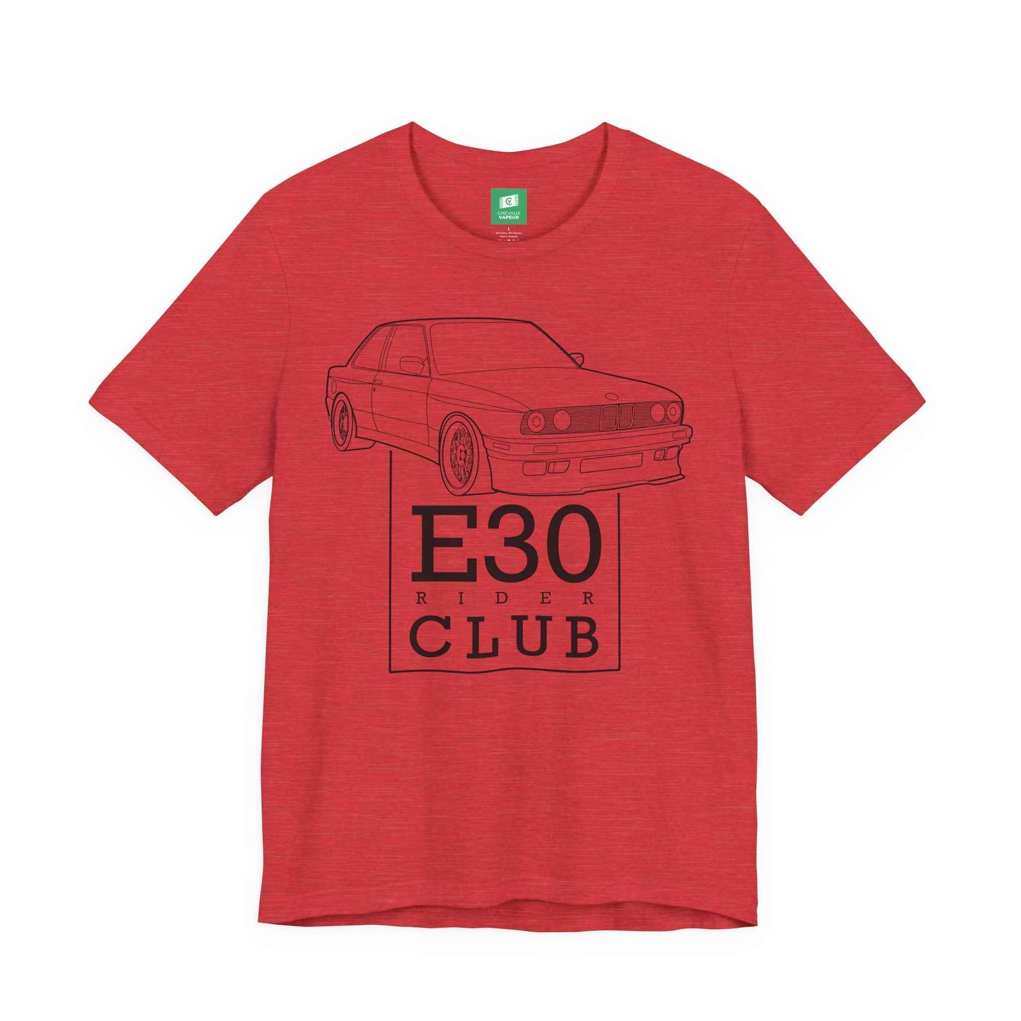 BMW E30 T-Shirt - Retro 3 Series Classic Car Tee