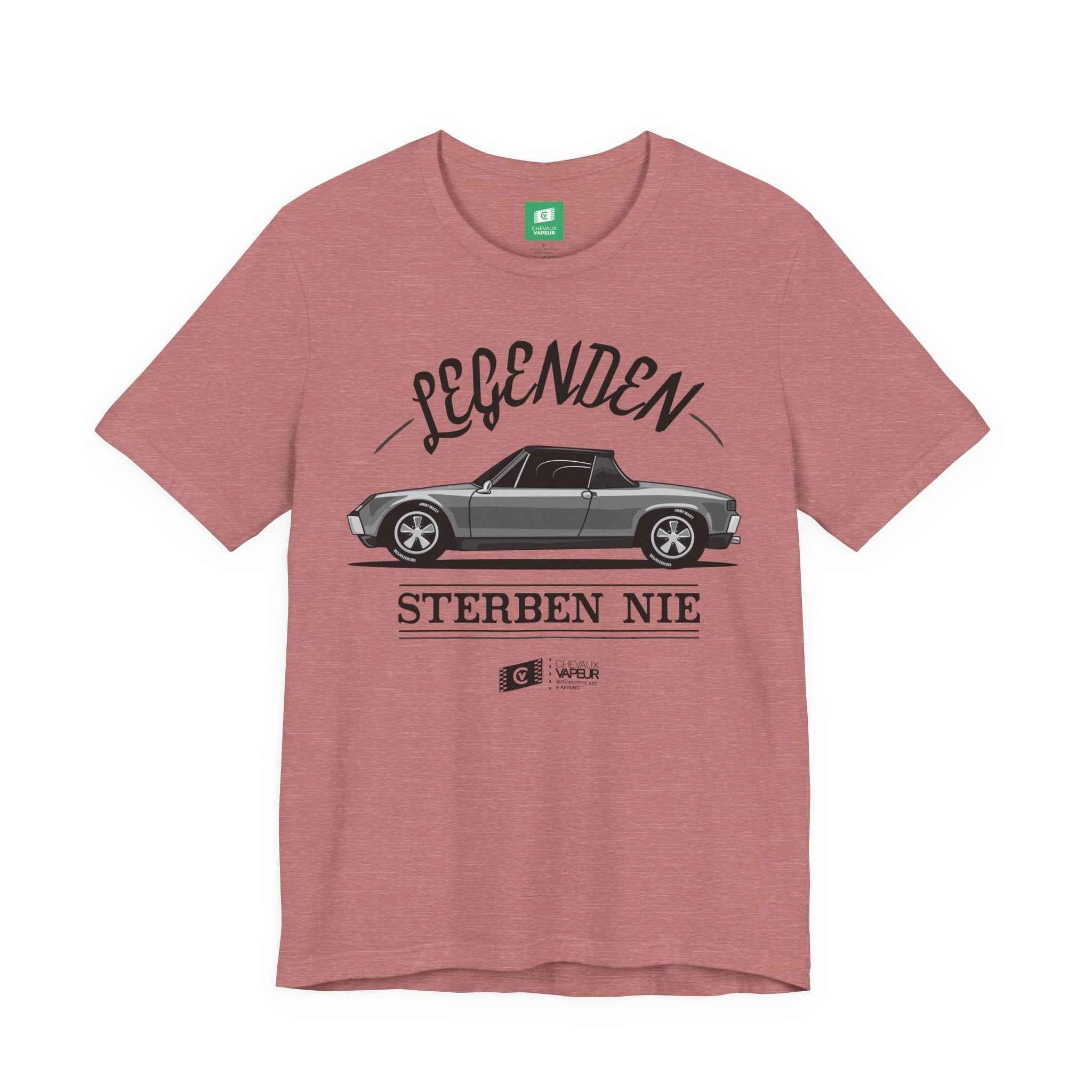 Porsche 914 T-Shirt - Legends Never Die - Retro Classic Car Tee