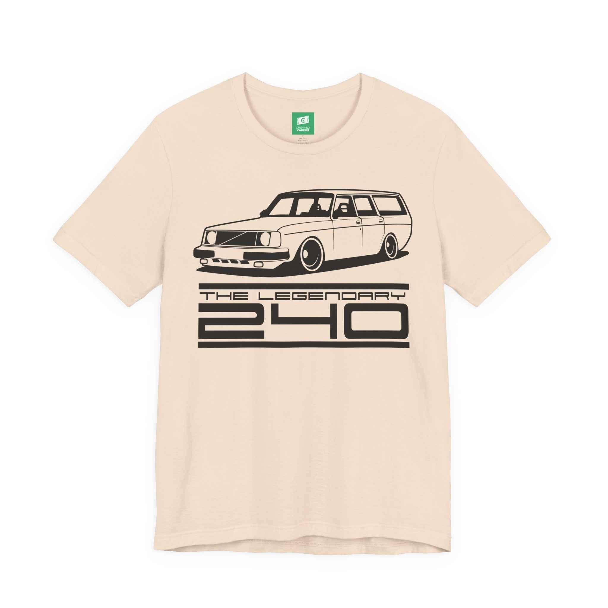 Volvo 240 Wagon T-Shirt - Legends Never Die - Retro Brick Car Tee