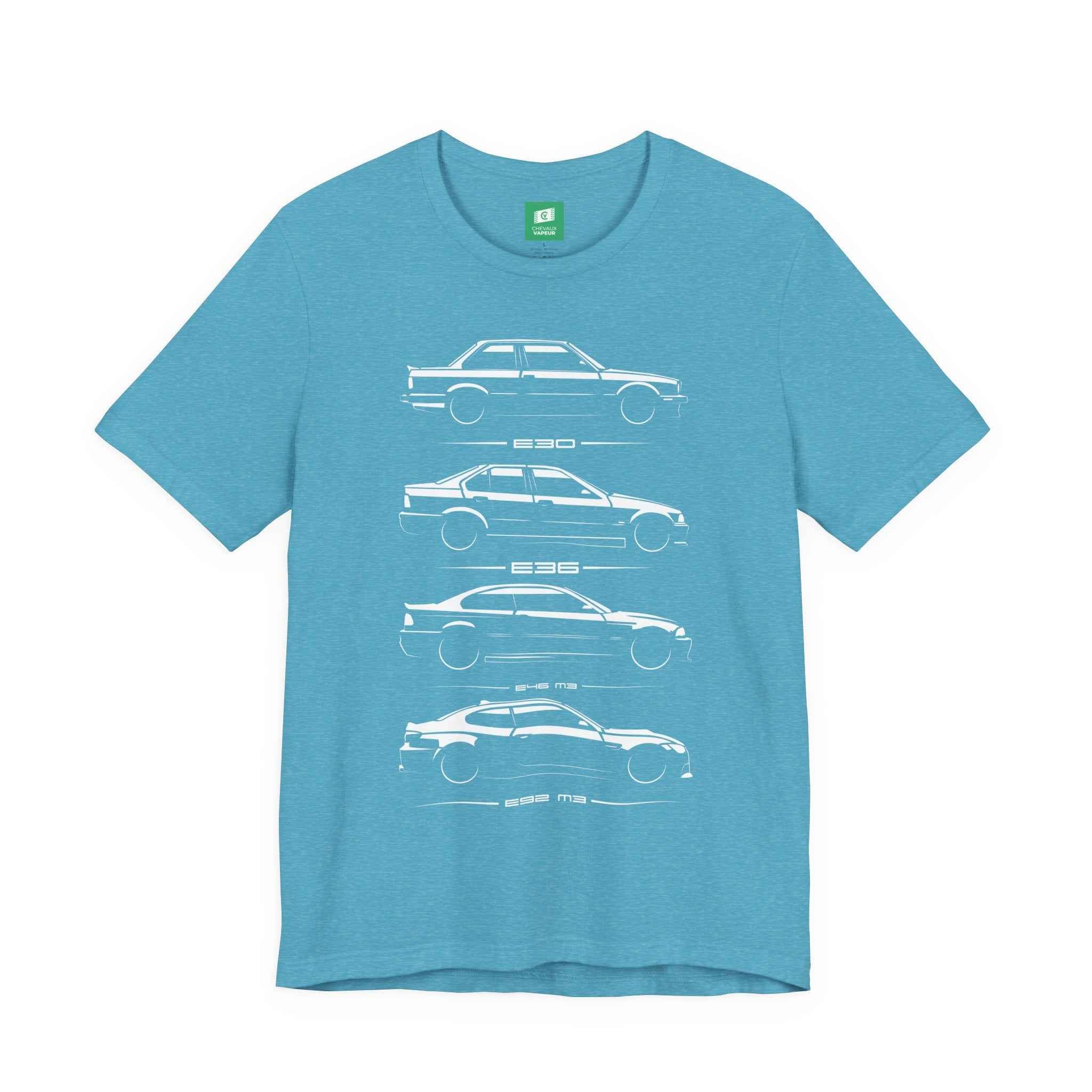BMW 3 Series T-Shirt - E30 E36 E46 M3 E92 M3 Tee