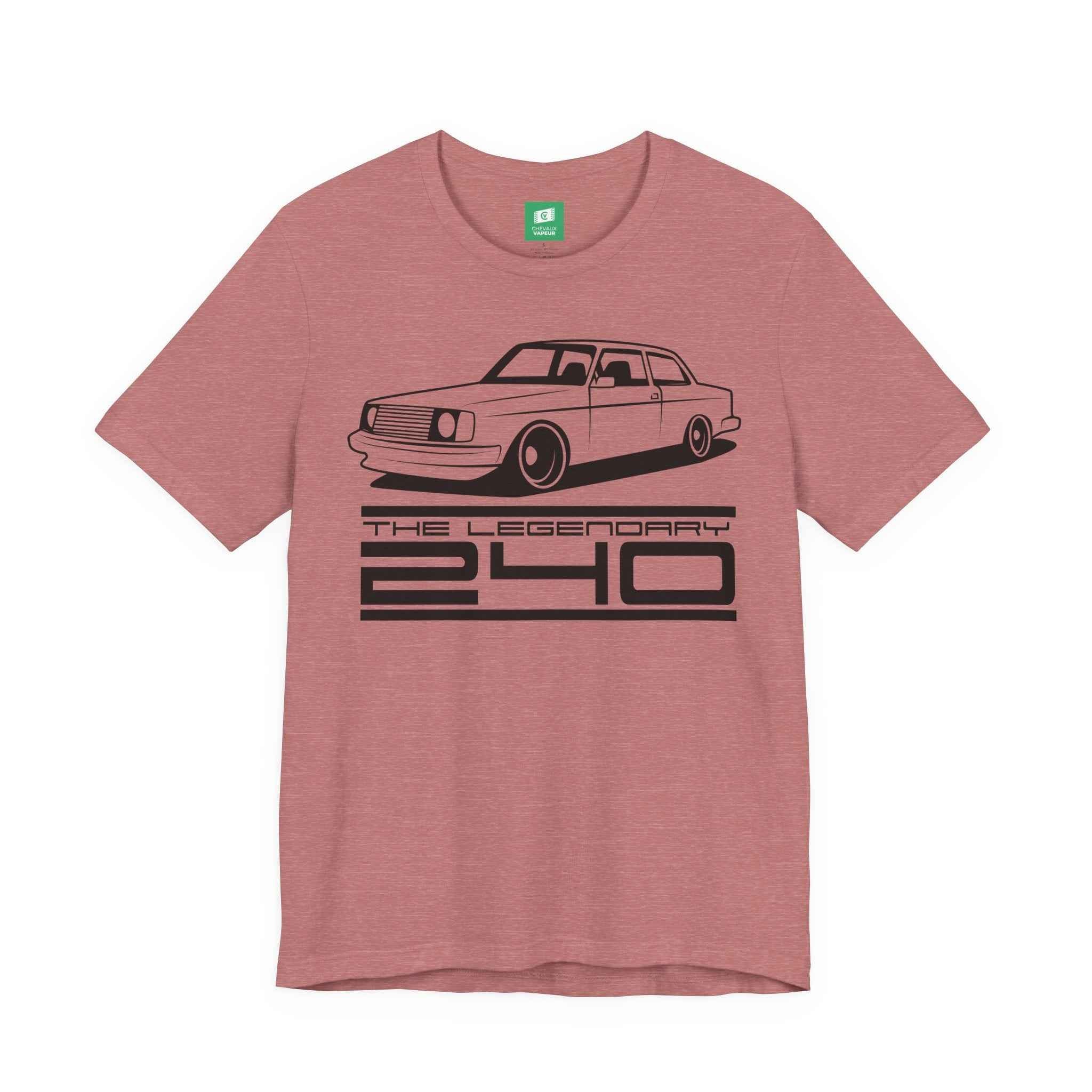 Volvo 240 T-Shirt - Legends Never Die - Retro Classic Brick Car Tee
