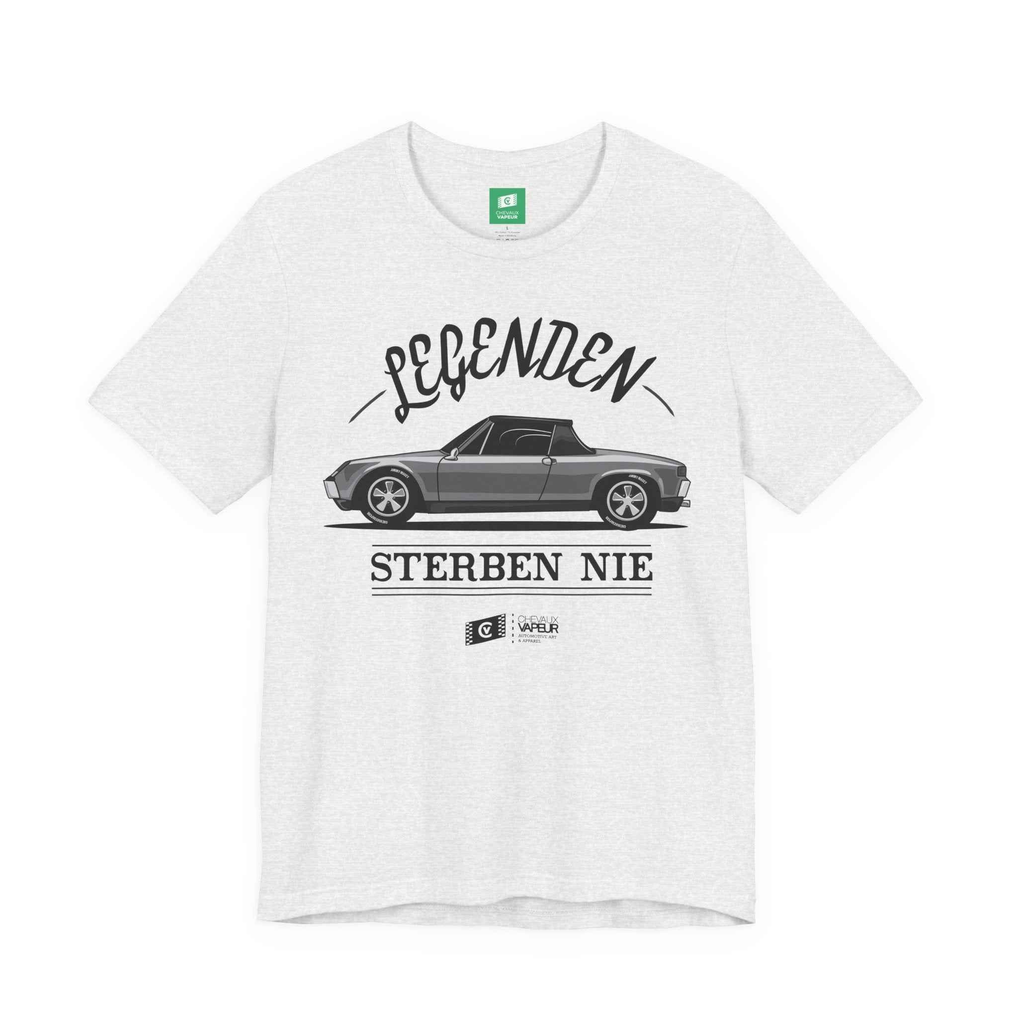 Porsche 914 T-Shirt - Legends Never Die - Retro Classic Car Tee