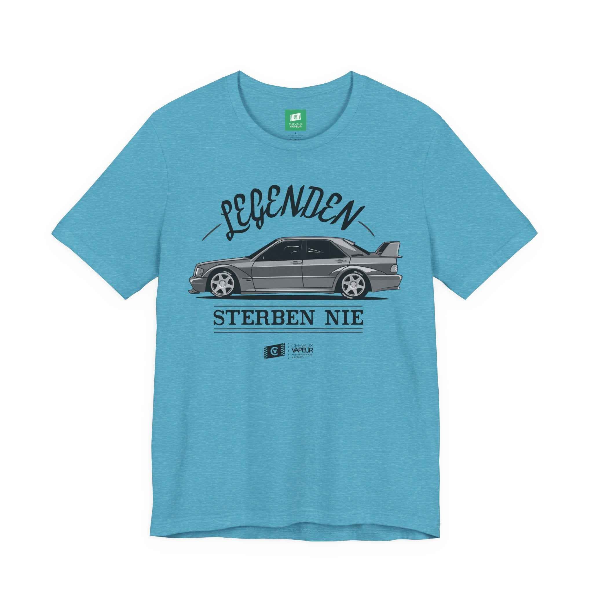 Mercedes 190E T-Shirt Legends Never Die - Classic MB Vintage Tee